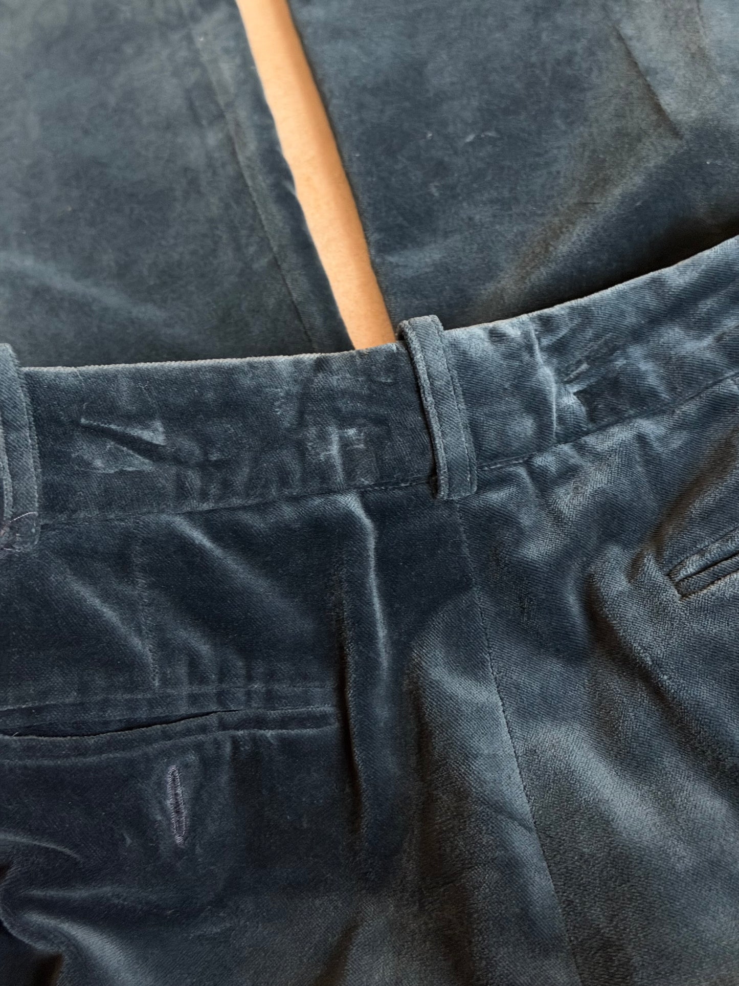 chloé fall 2004 velour bootcut pants