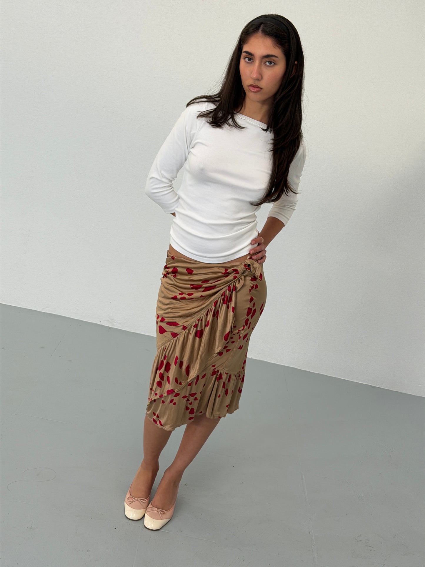 (rare) yves saint laurent fall 2004 lip kiss skirt