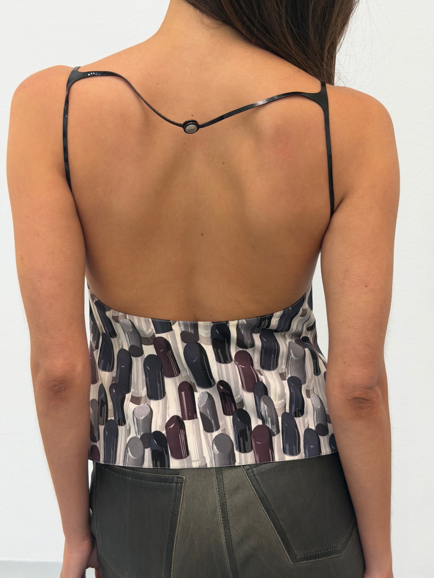 (rare) prada spring summer 2000 lipstick camisole