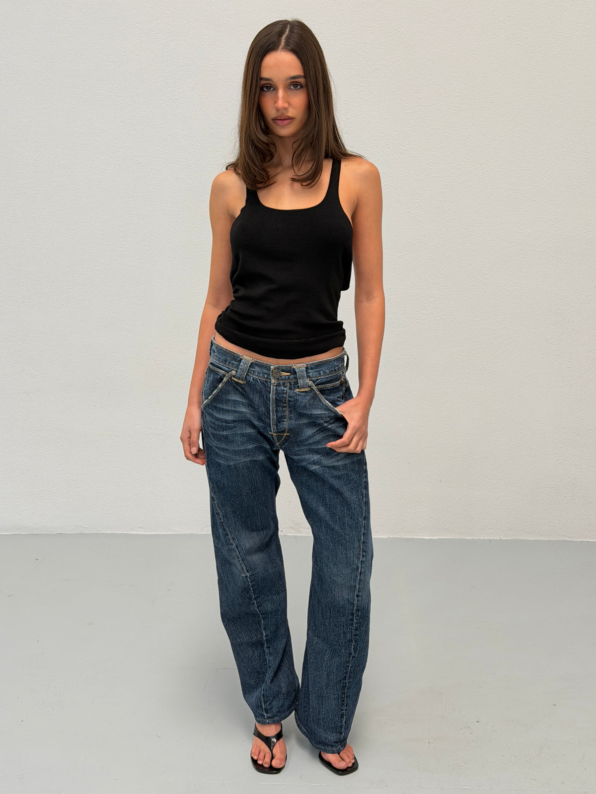 gucci by tom ford 1990s racer back top