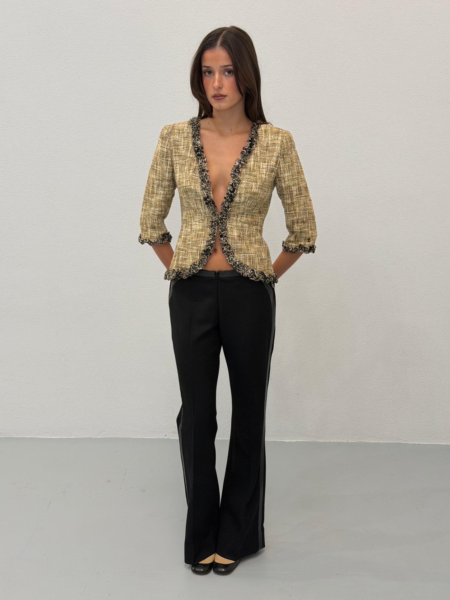 (rare) chanel spring summer 2003 tweed jacket