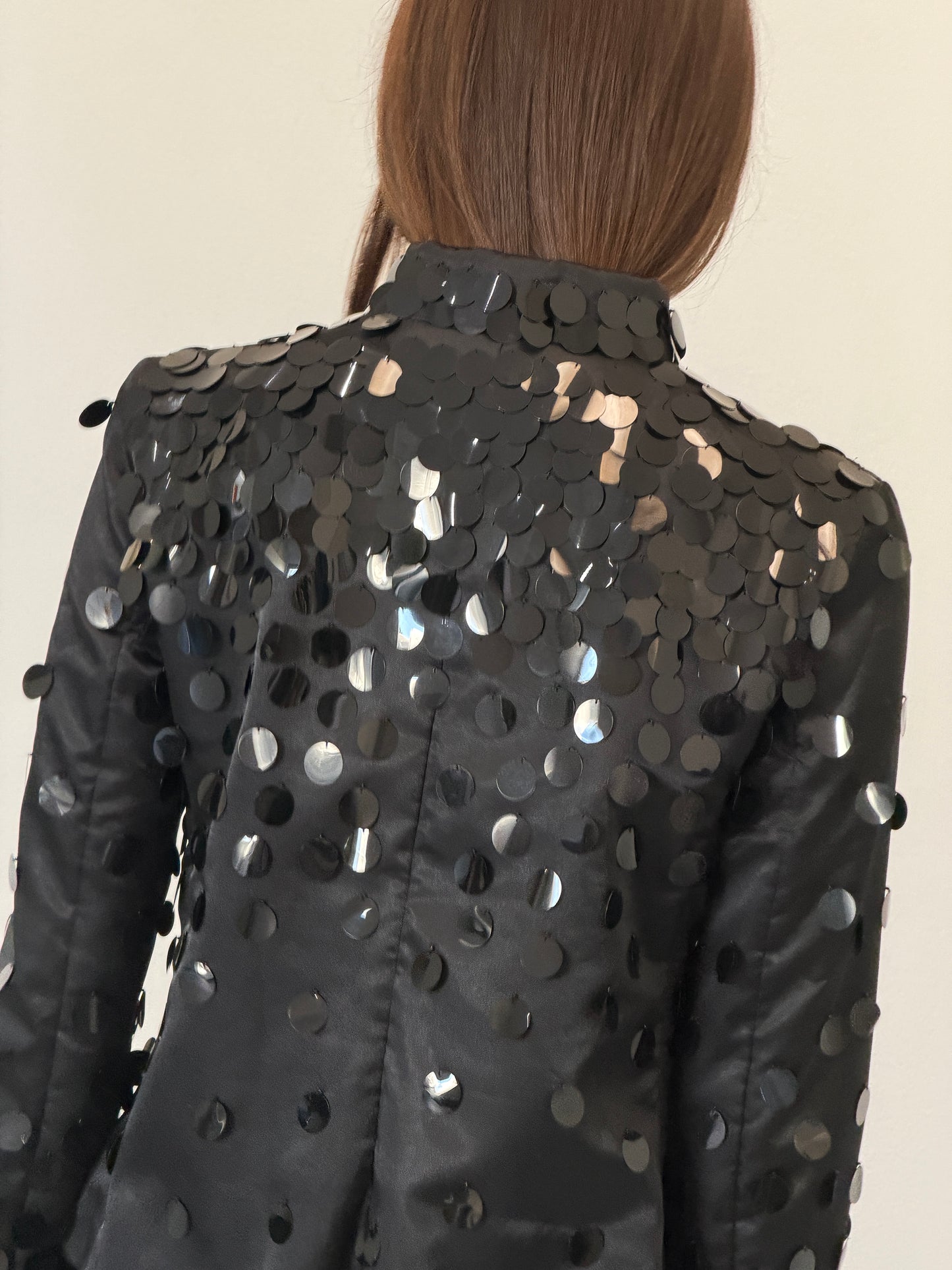 (rare) emporio armani 1990s black disc jacket