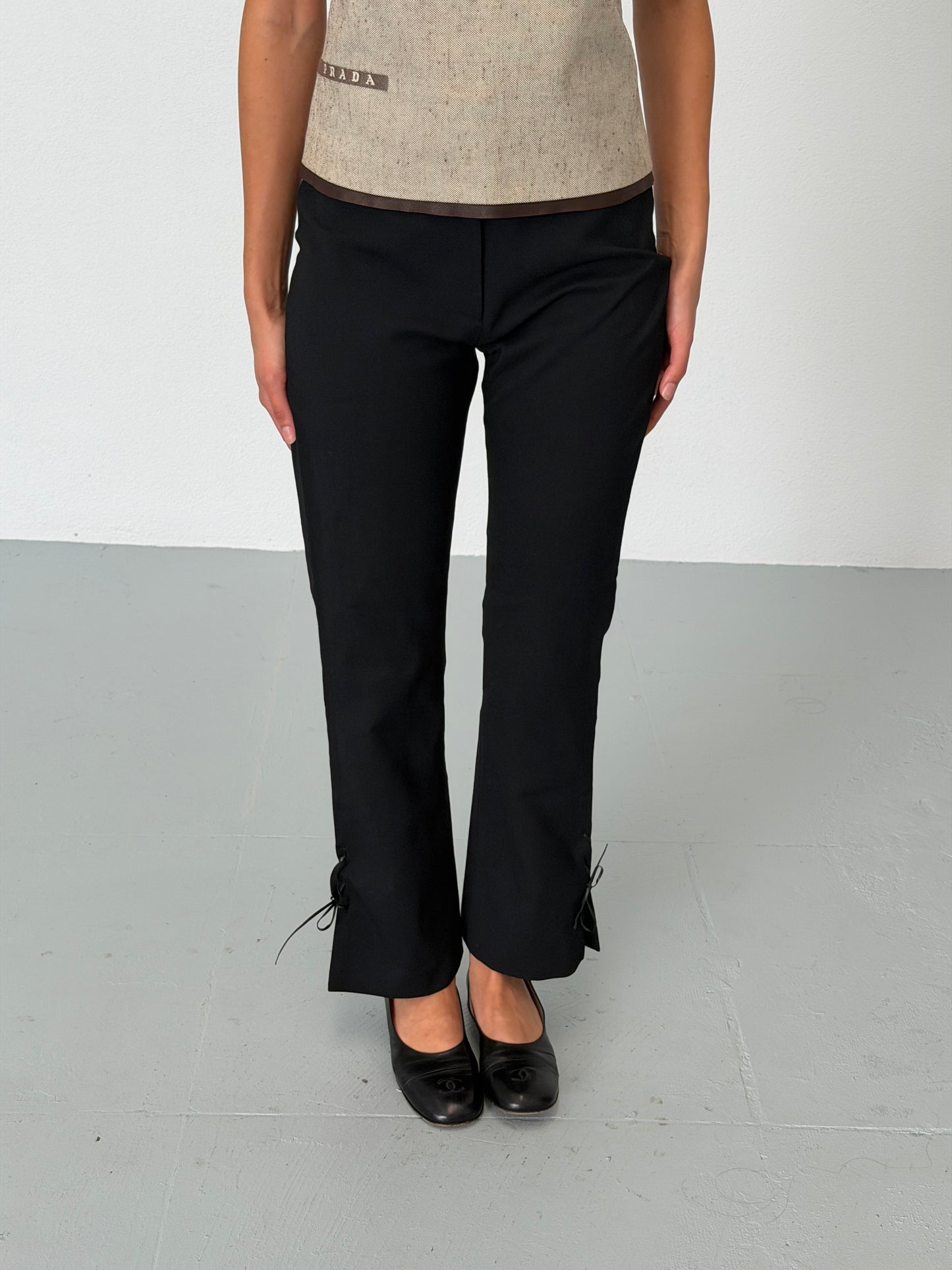 romeo gigli 1990s ribbon tie pants