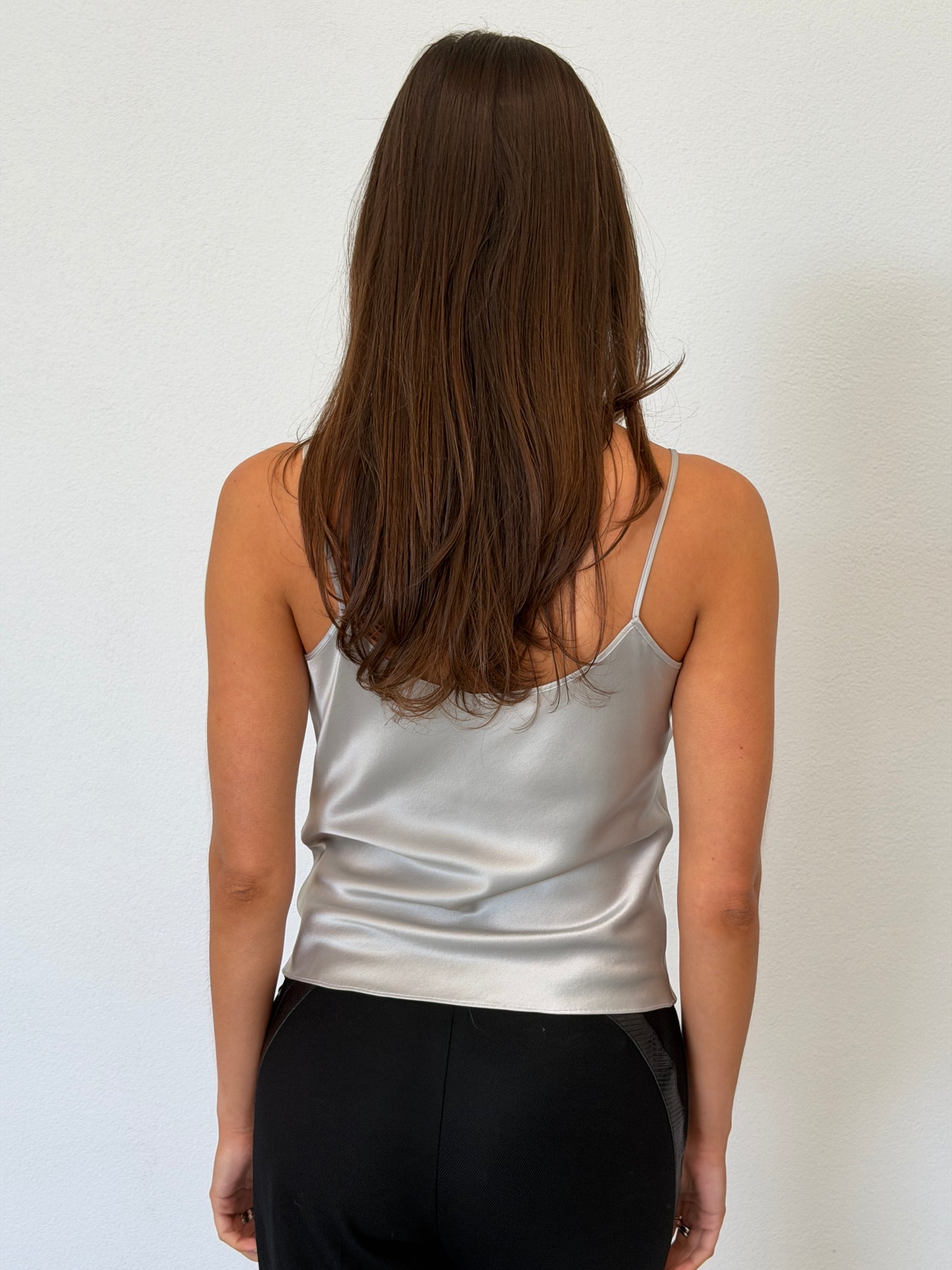 gucci spring summer 2000 silver silk camisole