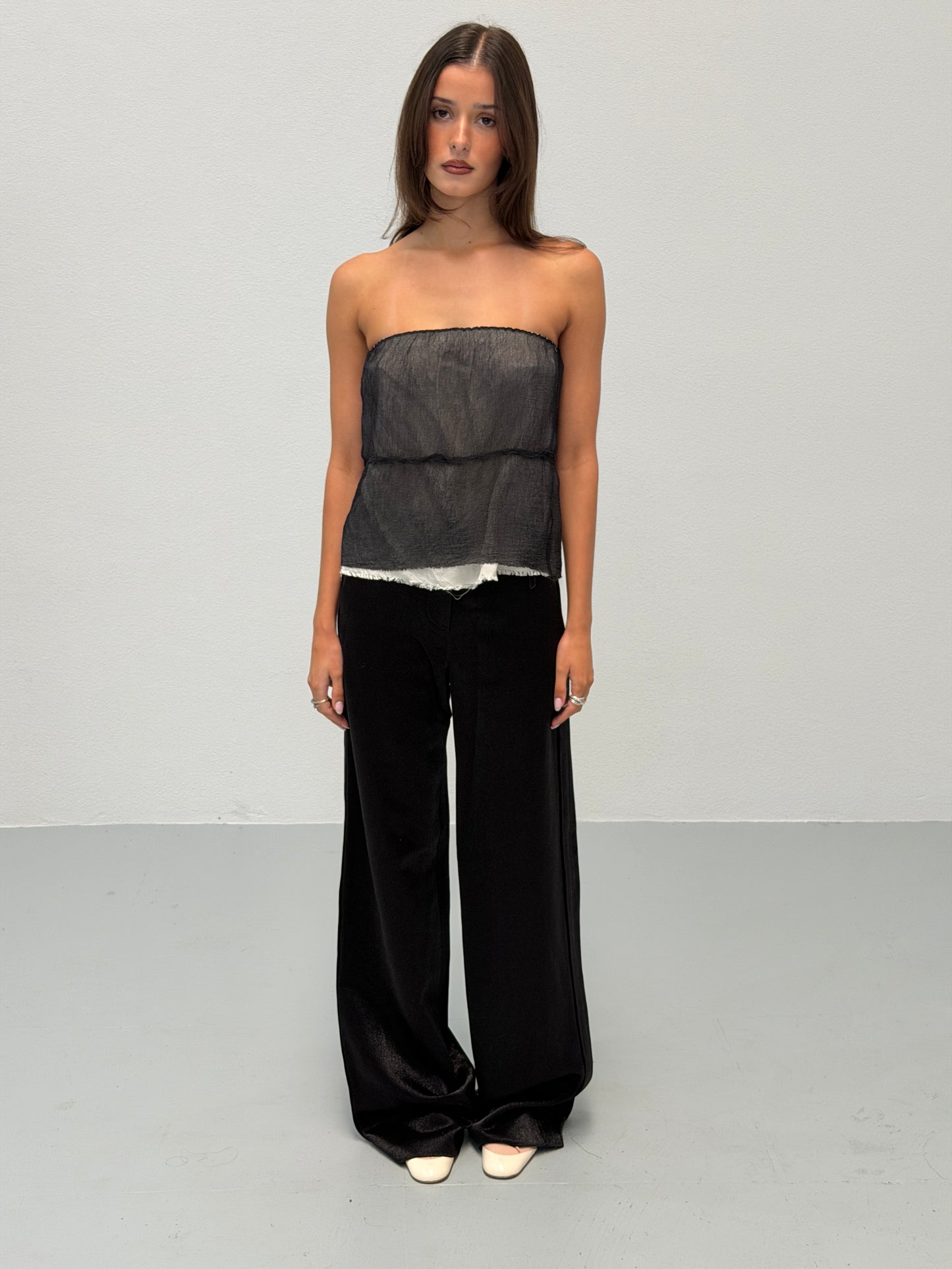 nina ricci 2000s black trousers