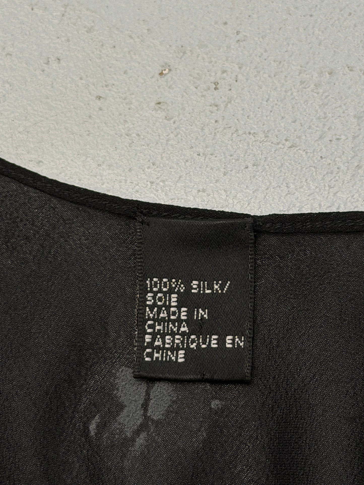 (reserved) dkny 1990s black sheer slip dress
