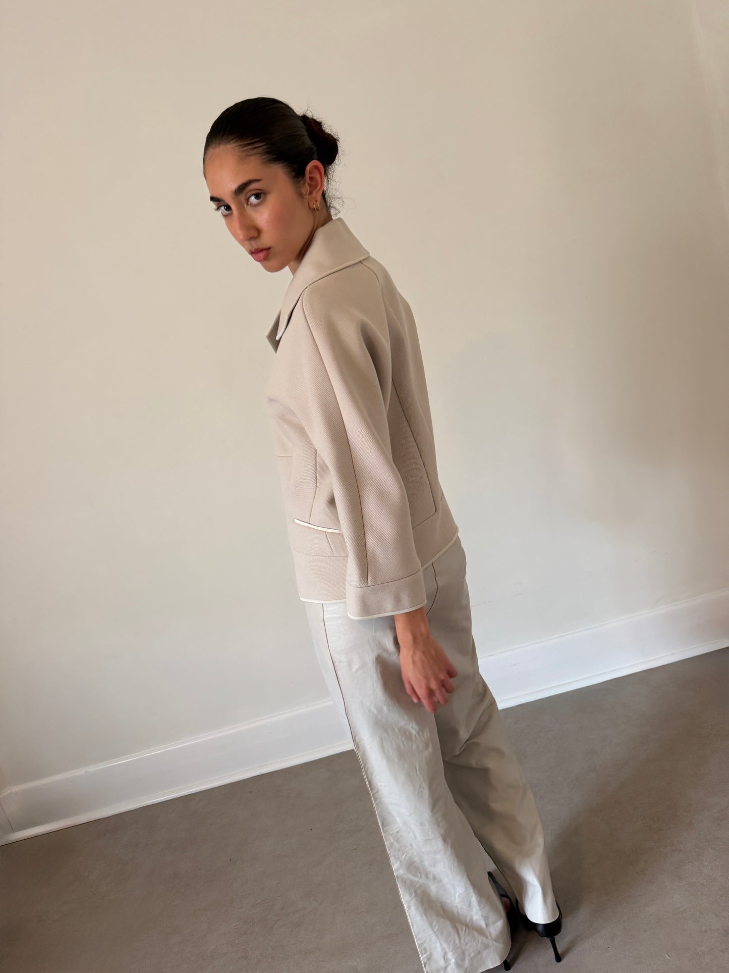 narciso rodriguez 90s structured jacket