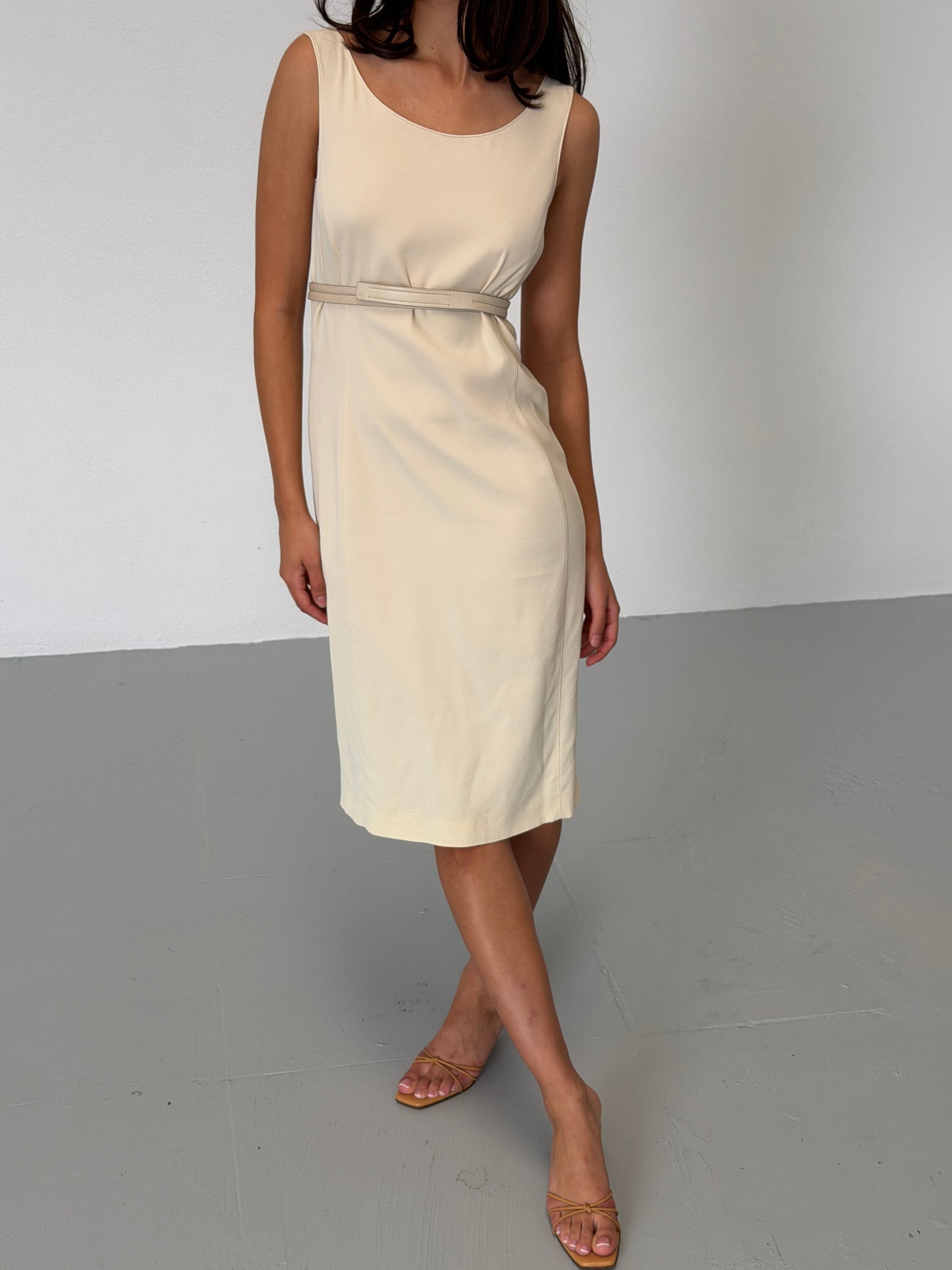 prada fall 1999 belted dress