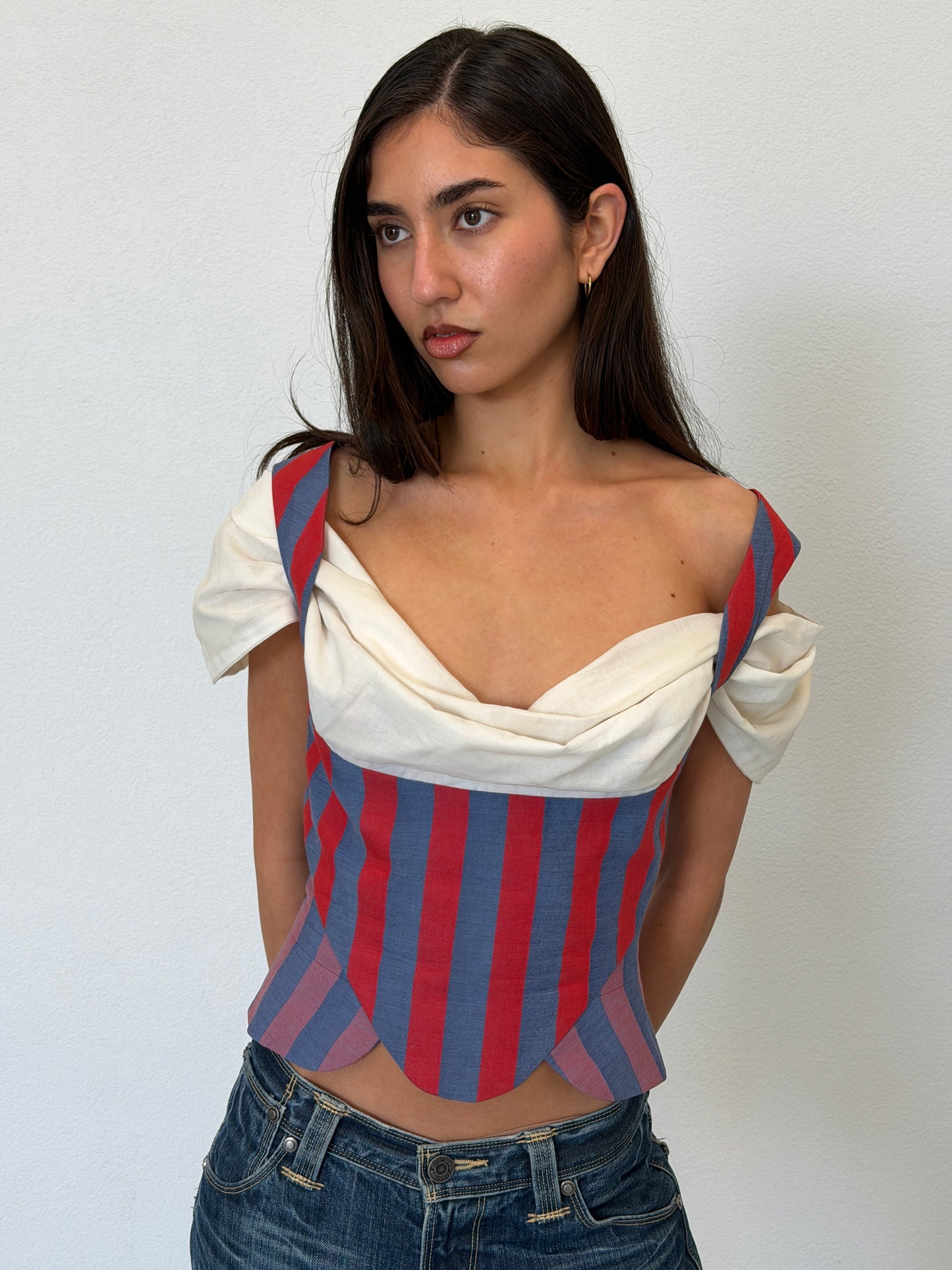 (rare) vivienne westwood spring summer 1998 striped corset