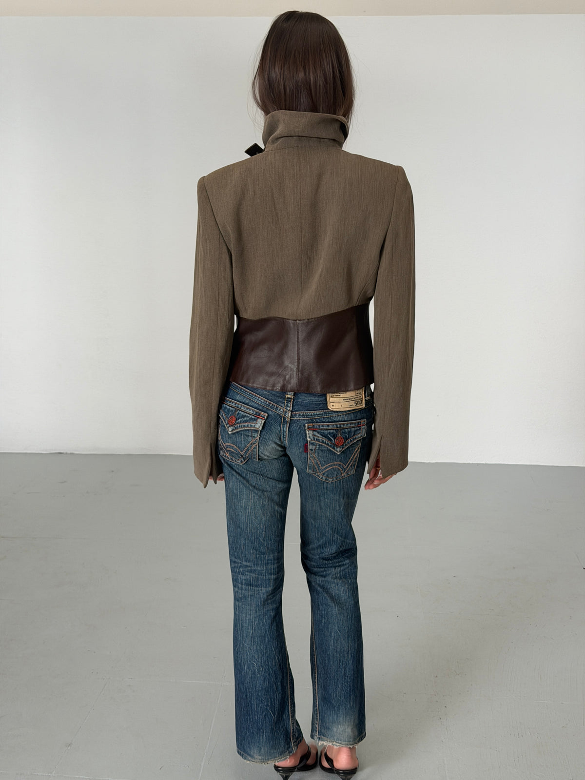 edwin 2000s 503 blue trip indigo flare jeans