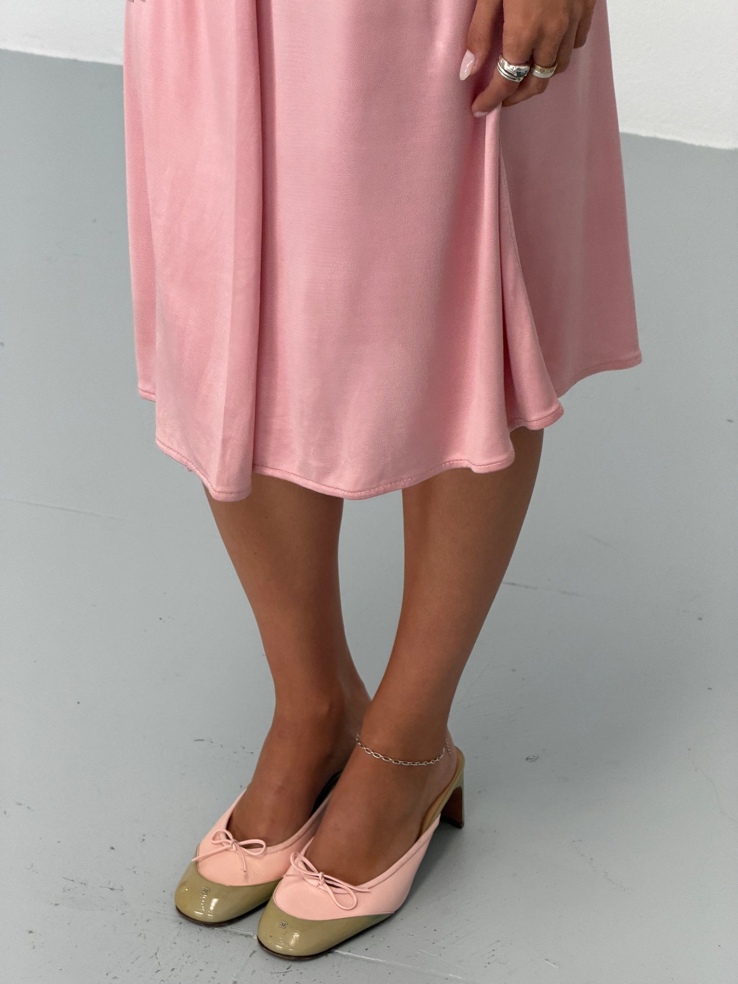 (reserved) gucci spring summer 2000 pink draped dress