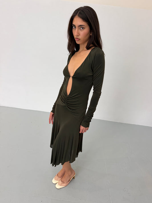 (reserved) gucci fall 2003 keyhole dress