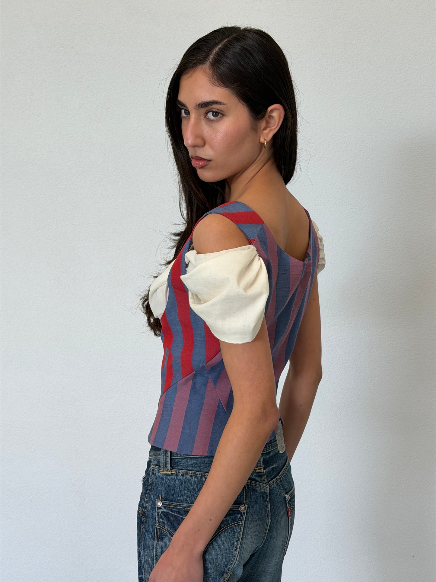 (rare) vivienne westwood spring summer 1998 striped corset