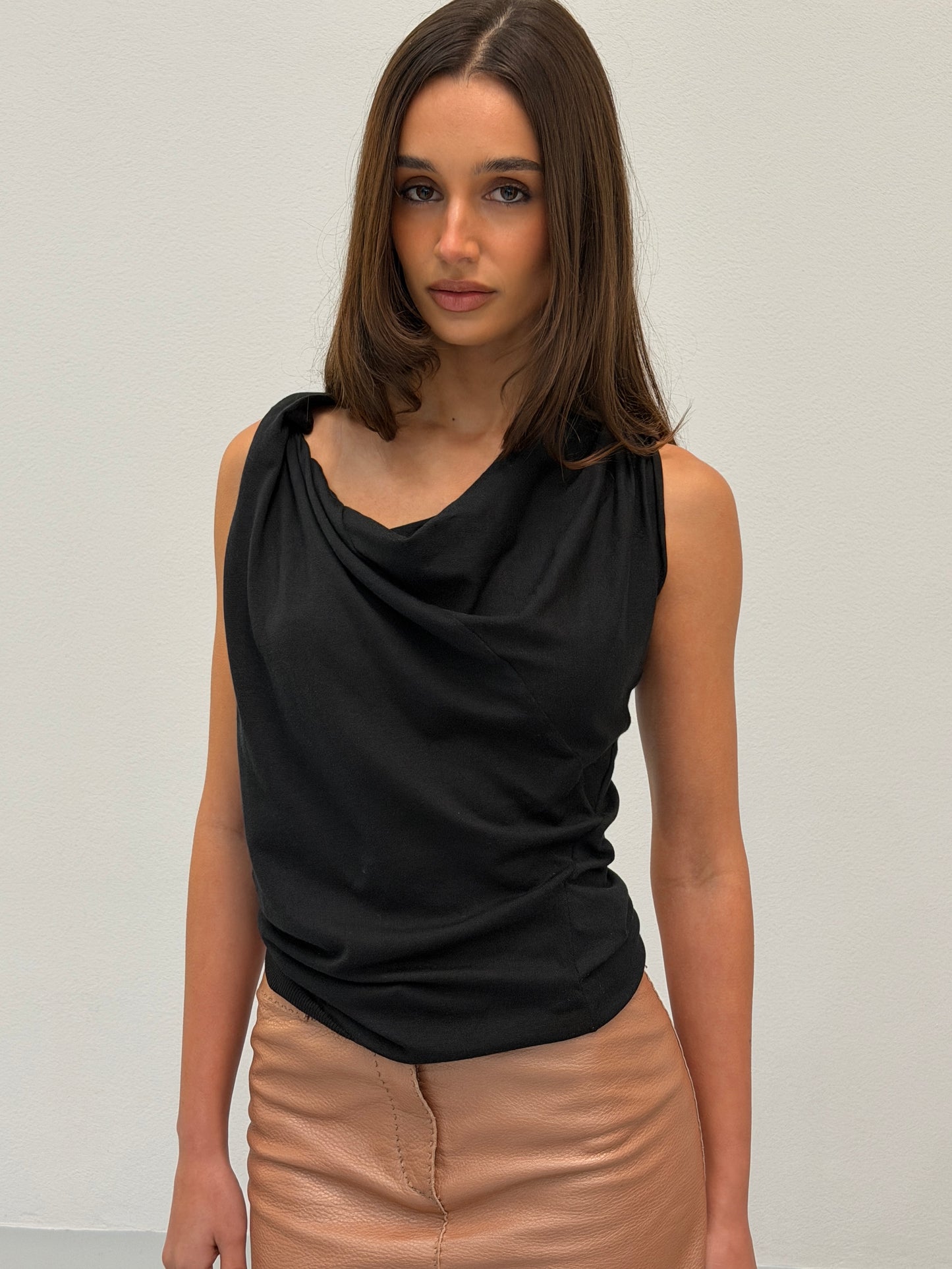 barbara bui spring summer 2009 cowl neck blouse