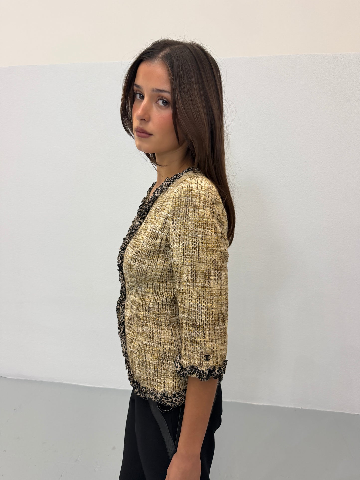 (rare) chanel spring summer 2003 tweed jacket