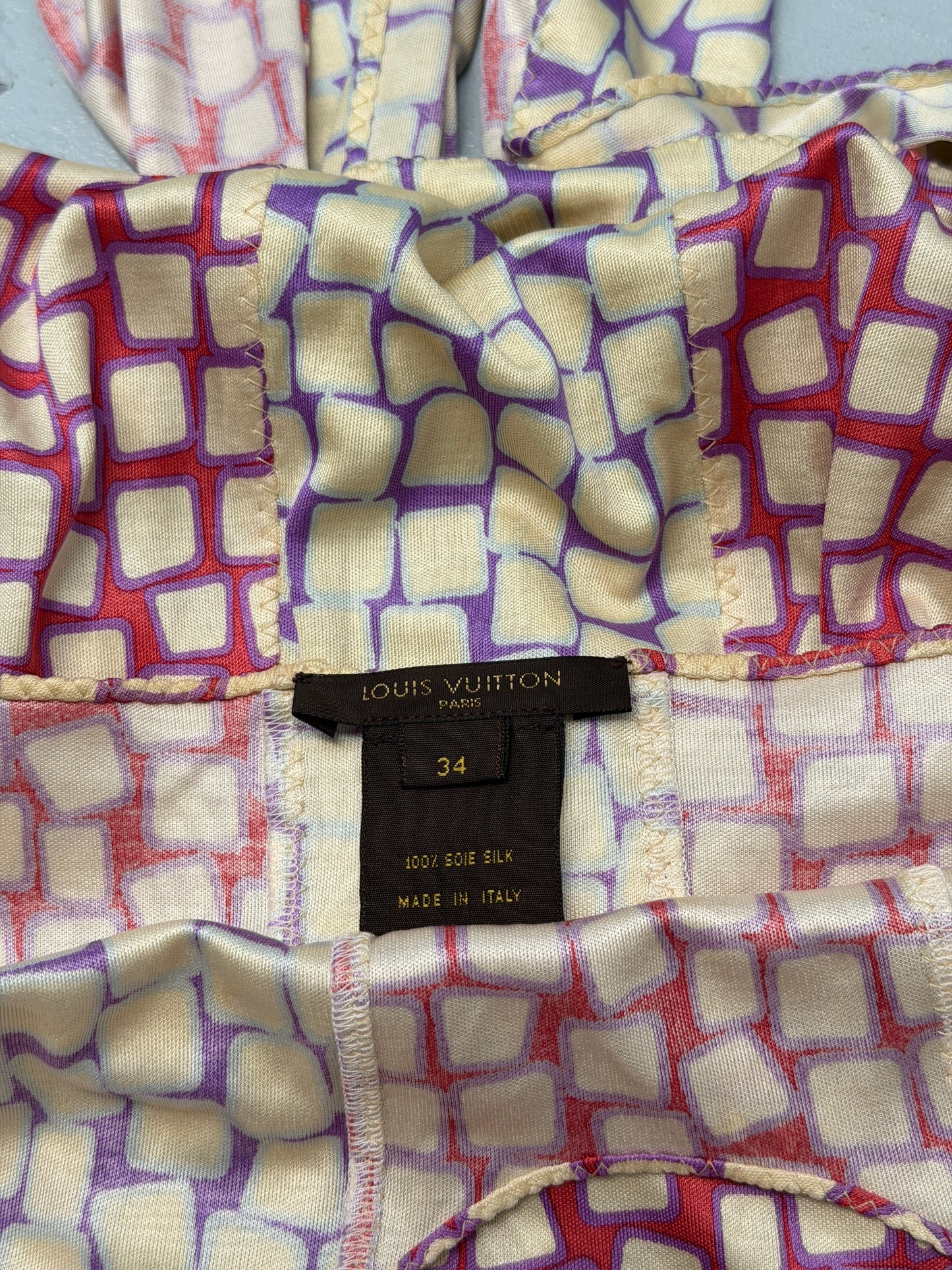 (reserved) louis vuitton spring 2000 by marc jacobs silk dress