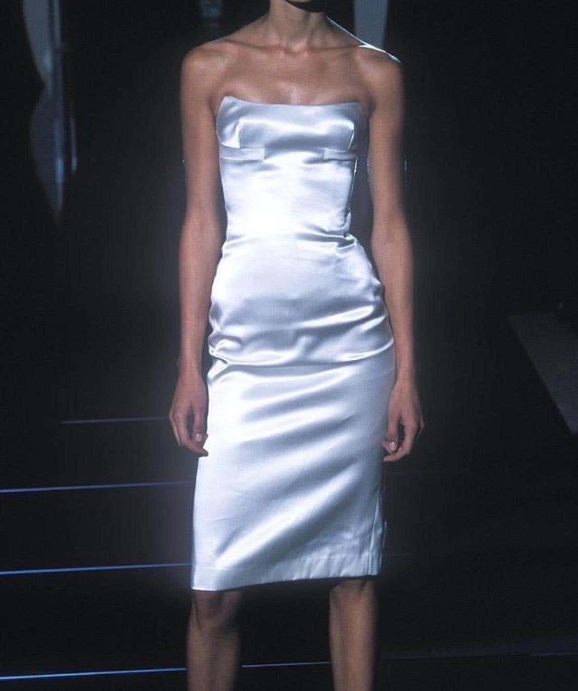 (archival) gucci spring 2001 bustier midi dress