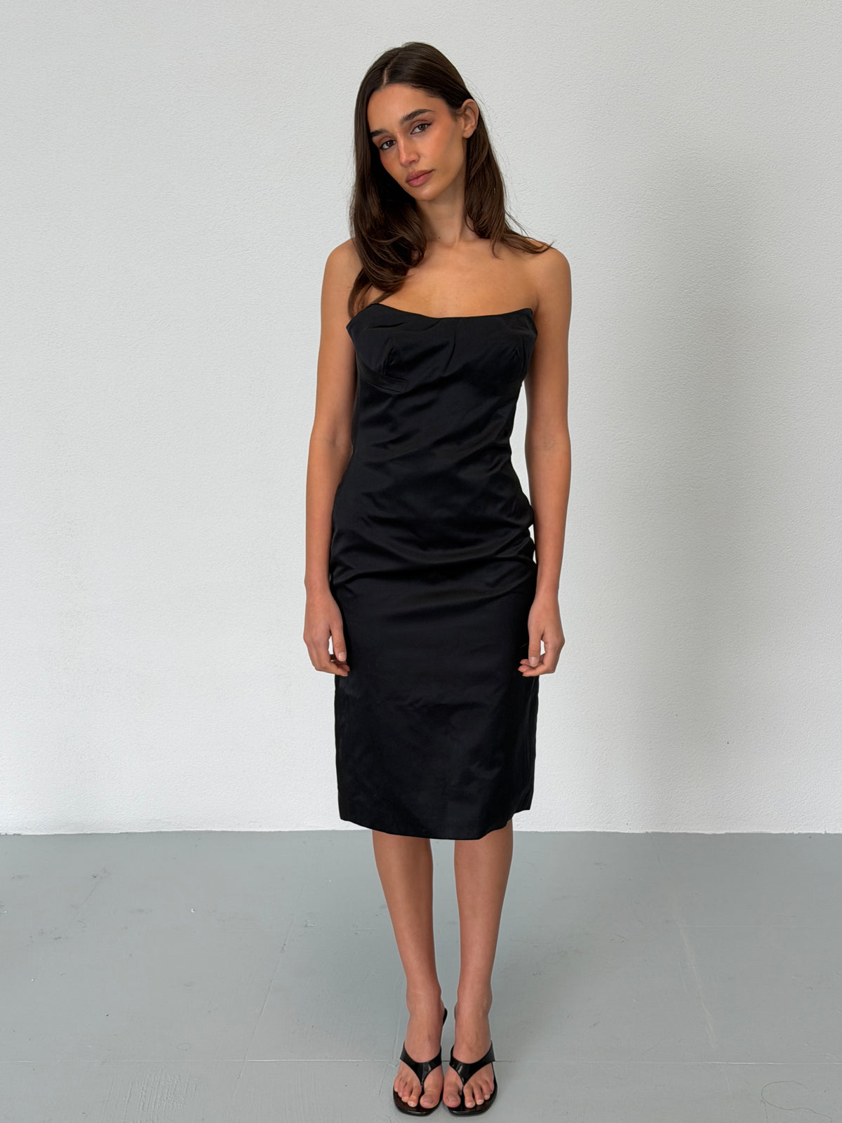 (archival) gucci spring 2001 bustier midi dress