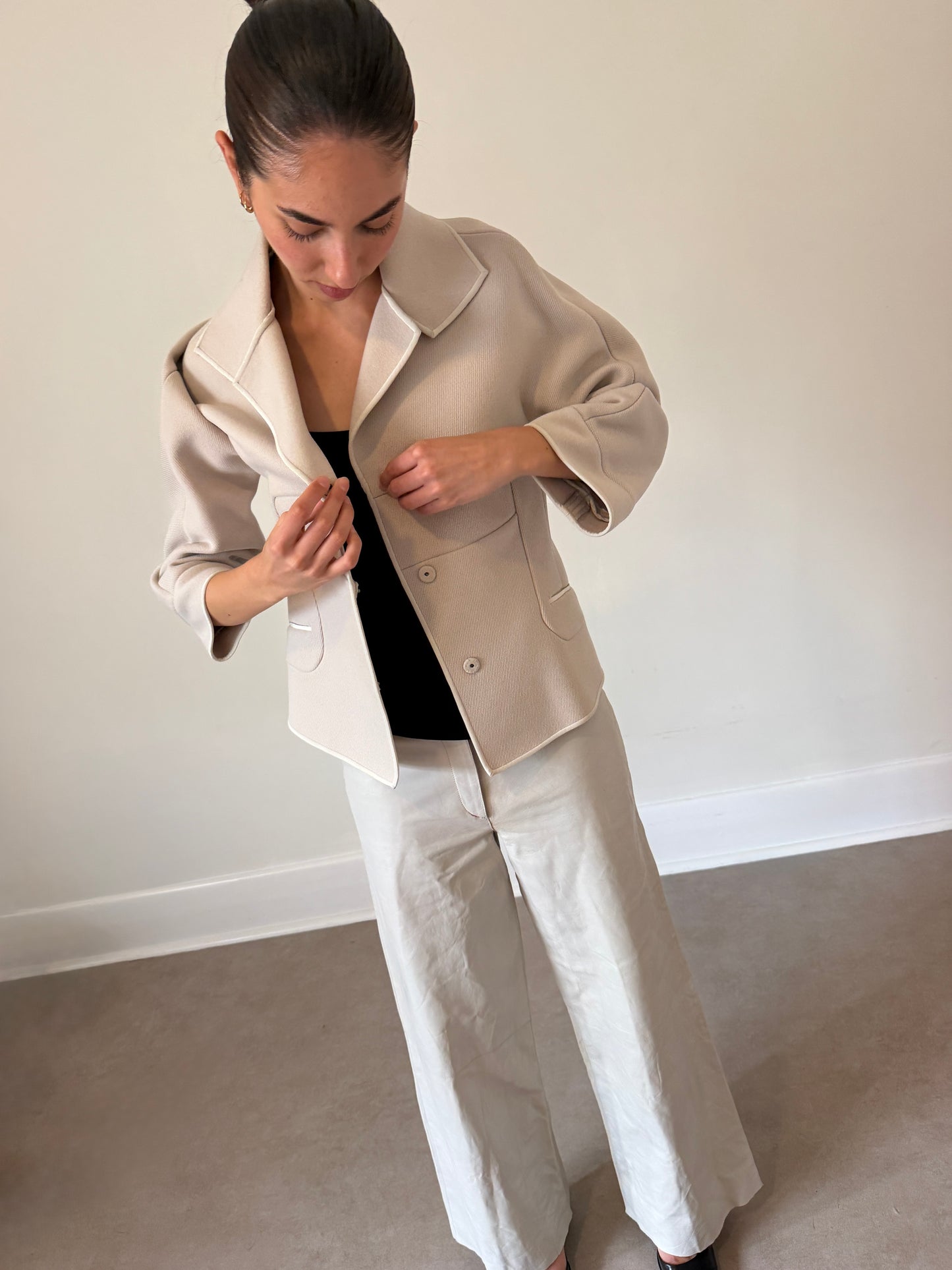 narciso rodriguez 90s structured jacket