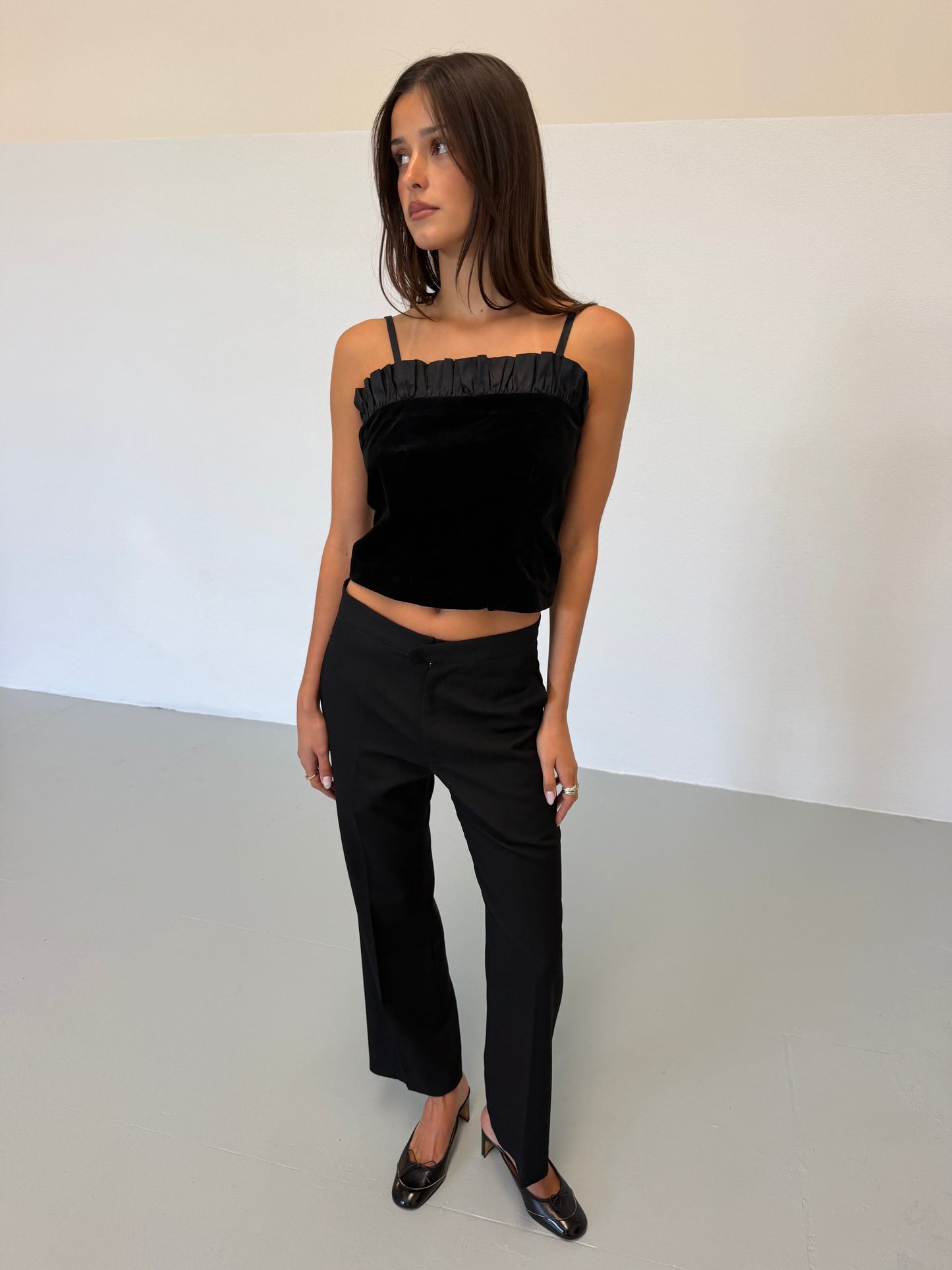 yves saint laurent 1980s velvet bustier