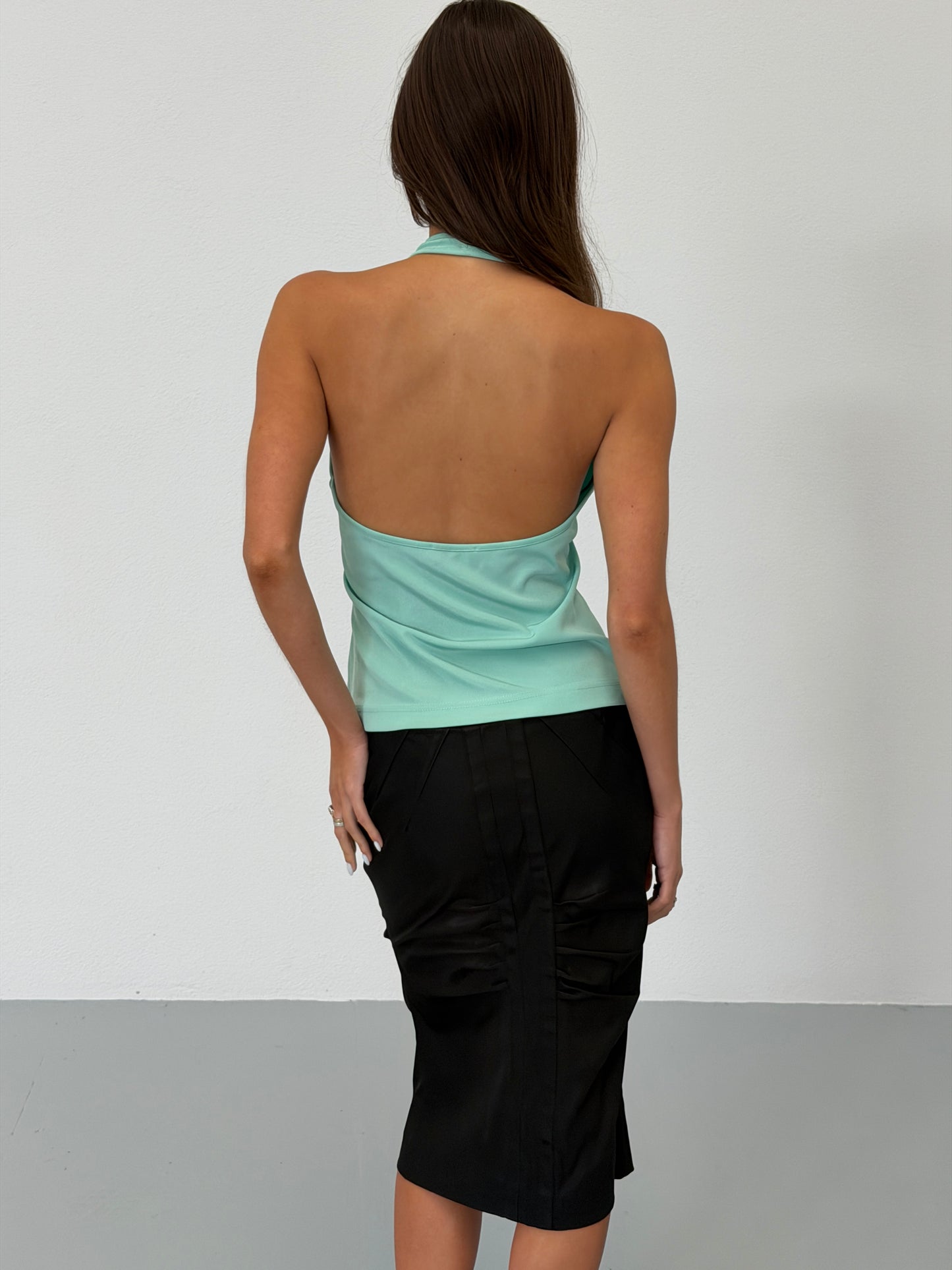 (rare) gucci by tom ford 1995 teal halter