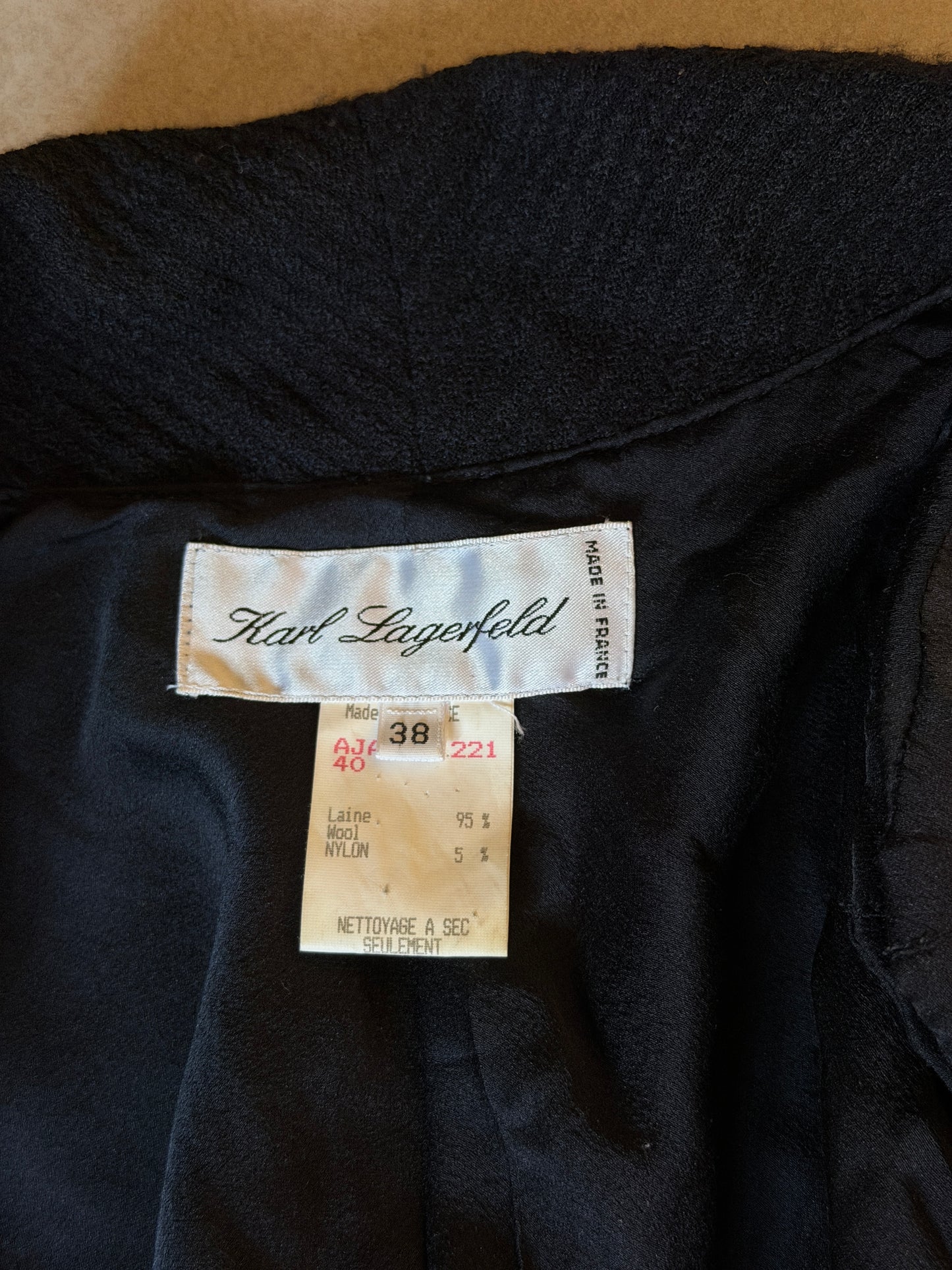 karl lagerfeld 1980's jacket