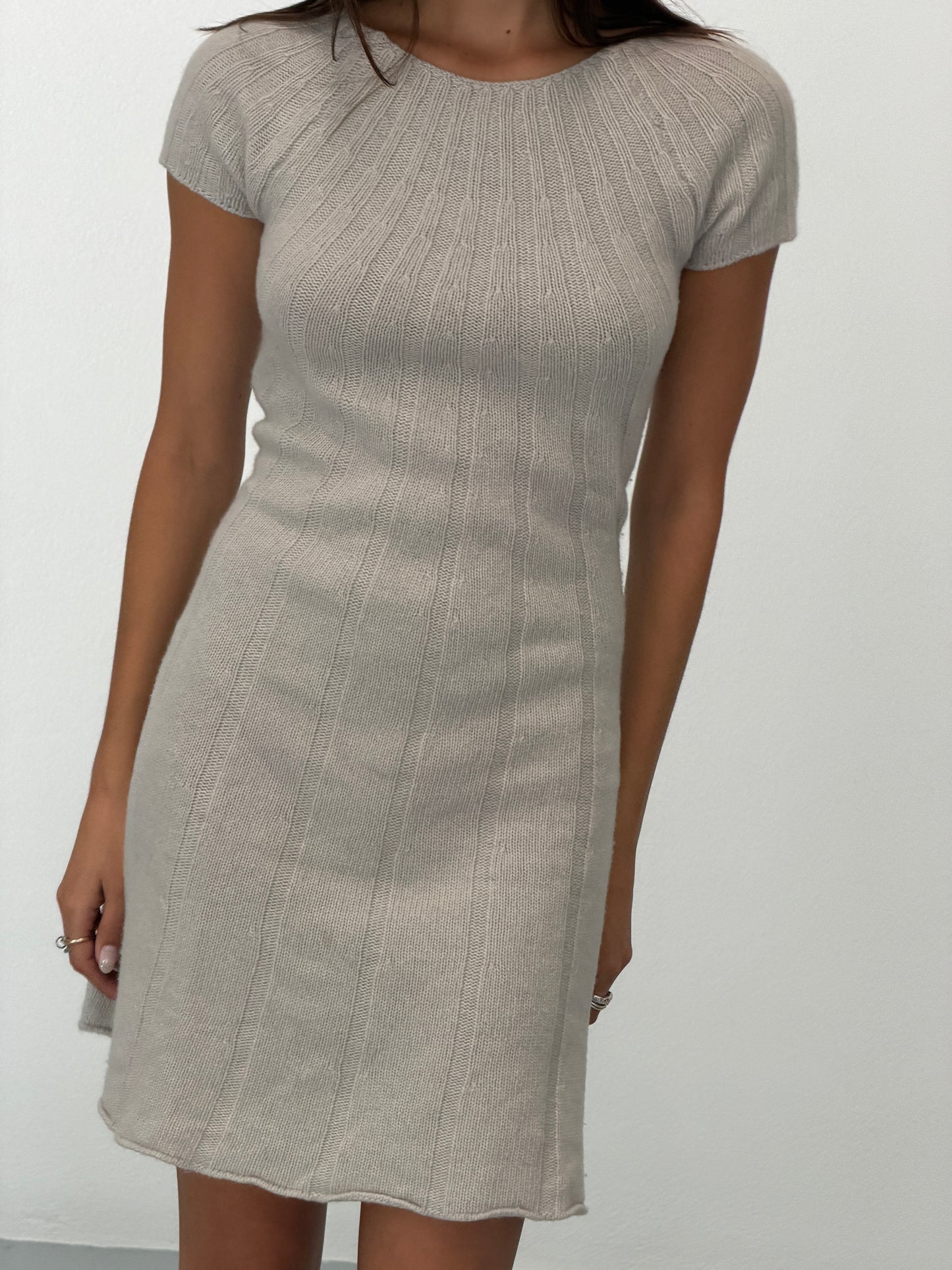 roberto collina 2000s cashmere knit dress