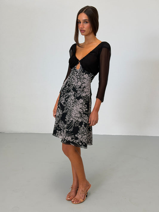 chloé by phoebe philo fall 2003 runway silk chiffon dress