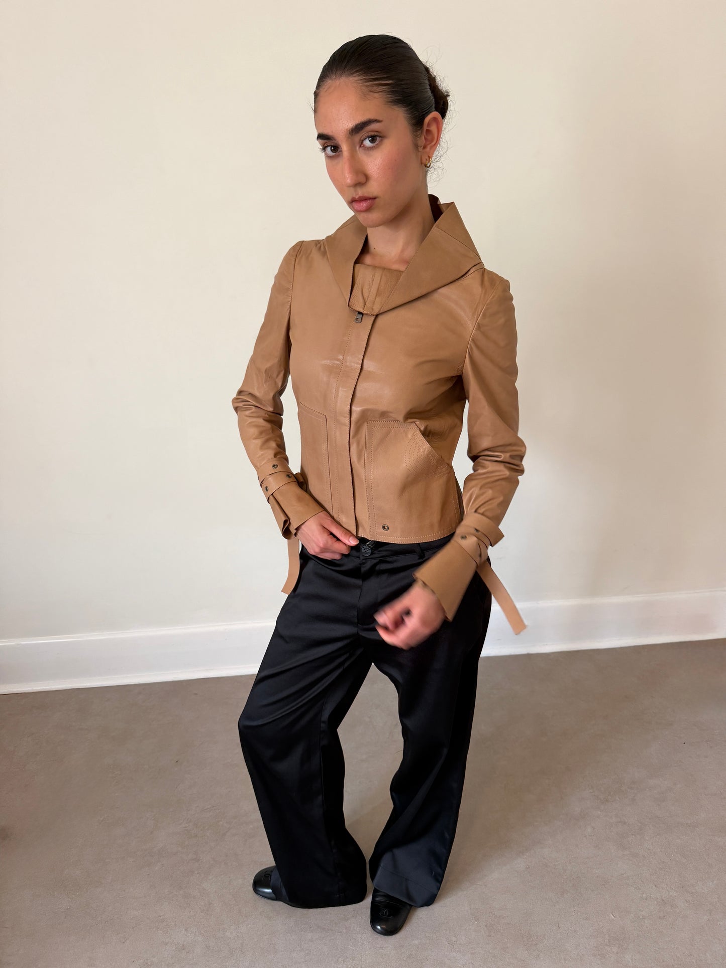 (rare) gucci fall 2003 by tom ford leather jacket
