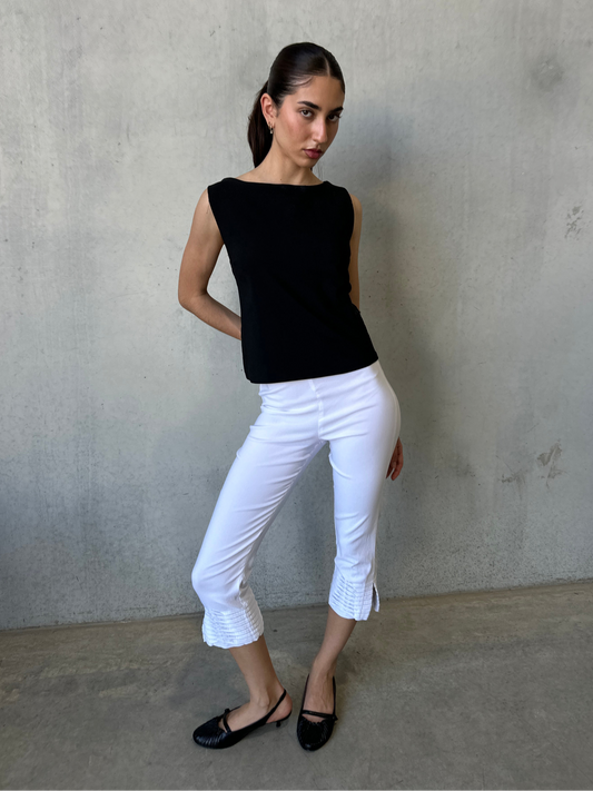 90s white capri’s