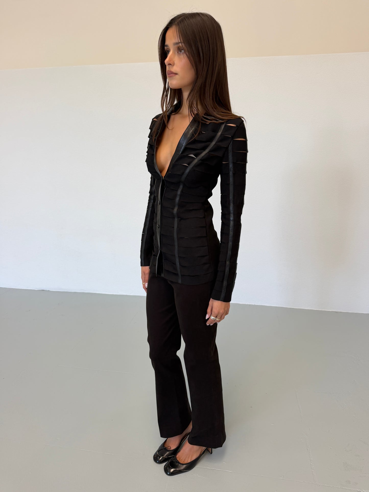 tomaso stefanelli 2000s cut-out jacket