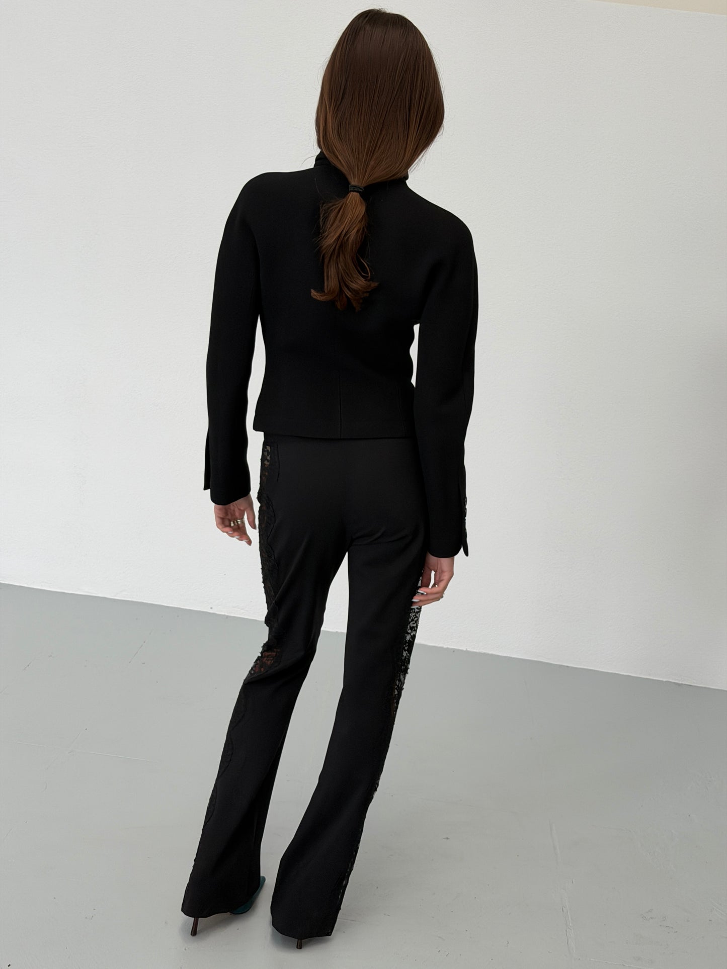 versace 1990s lace pants