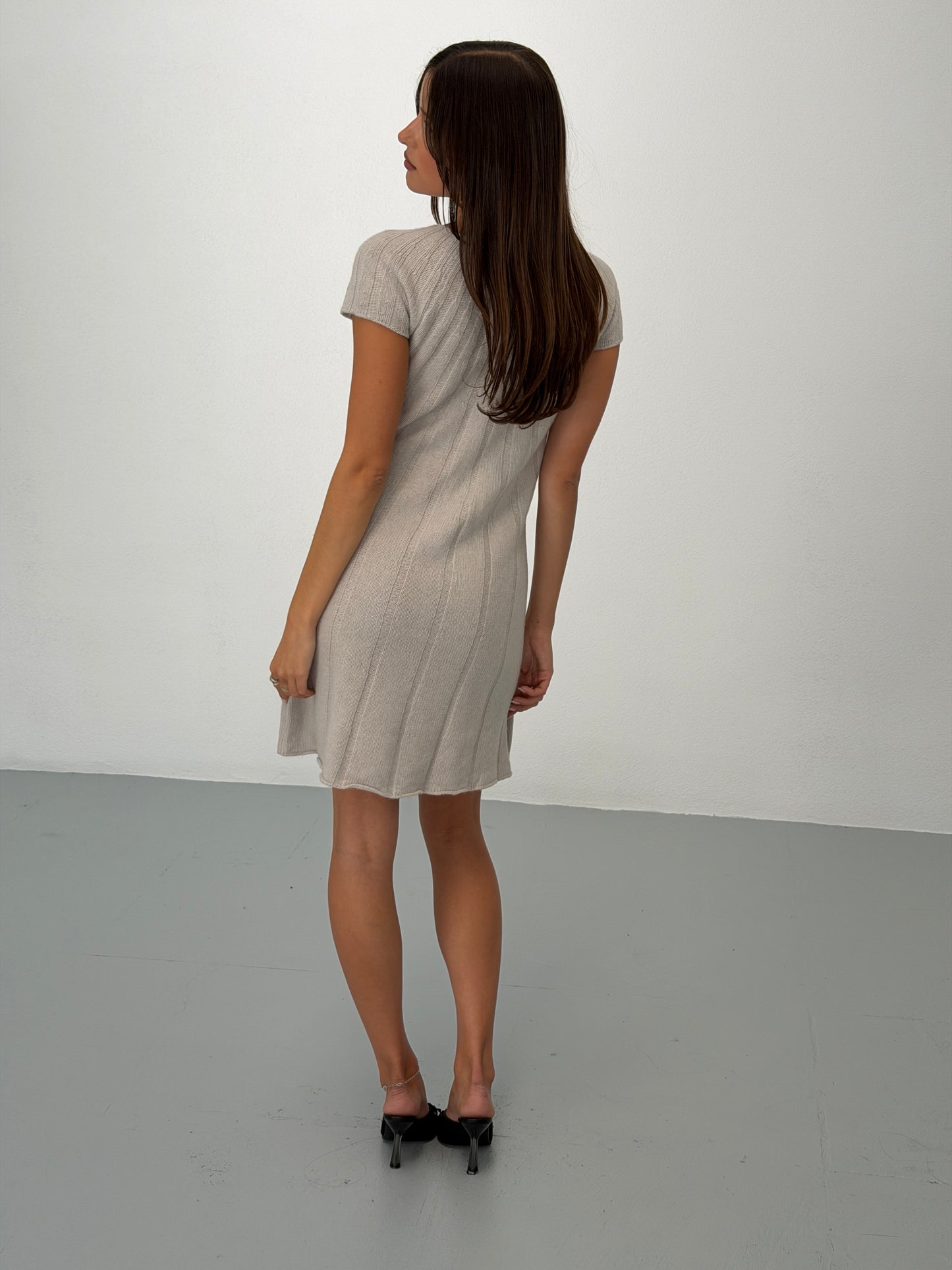roberto collina 2000s cashmere knit dress