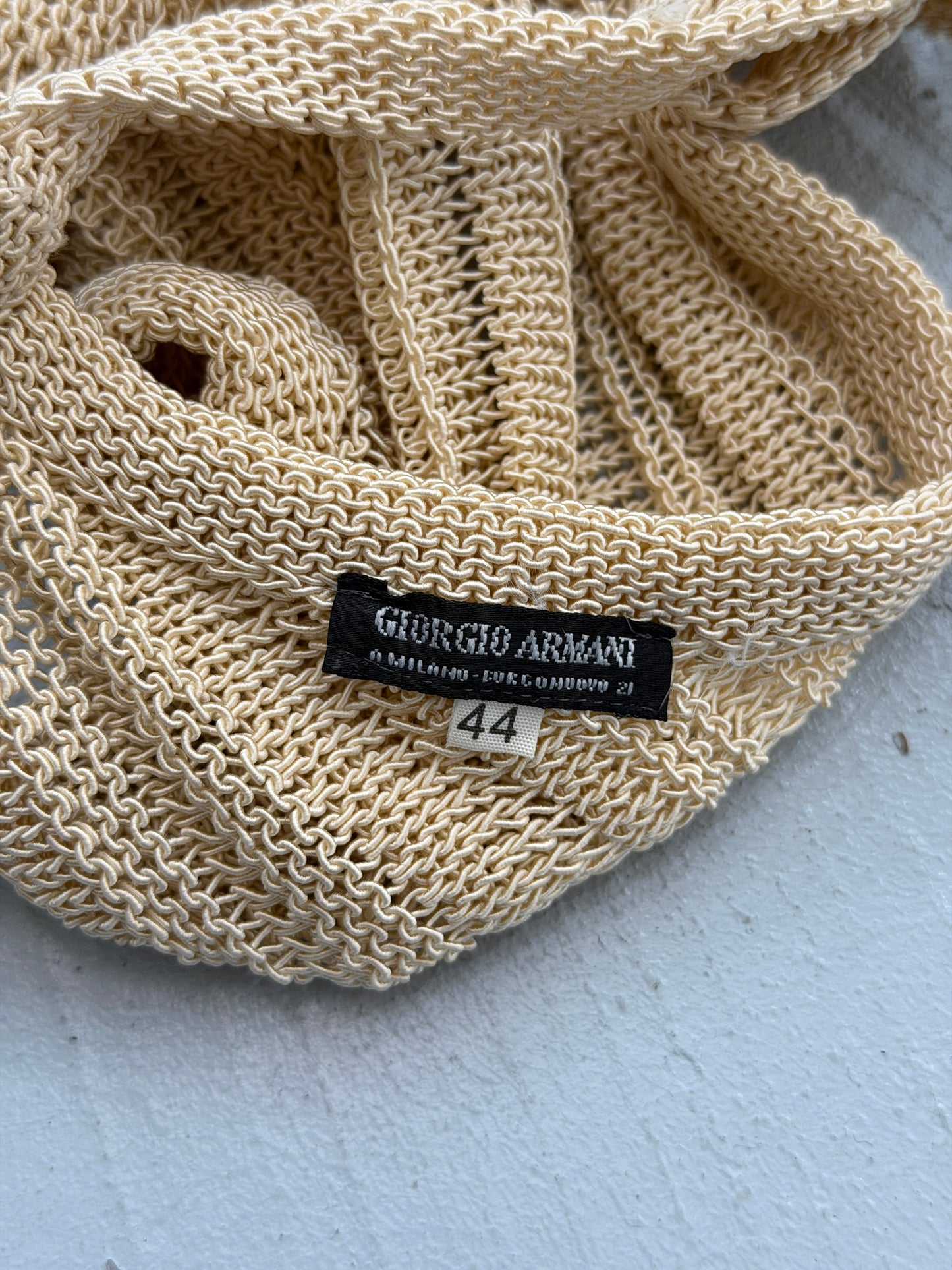 emporio armani 1990s racer back twist top