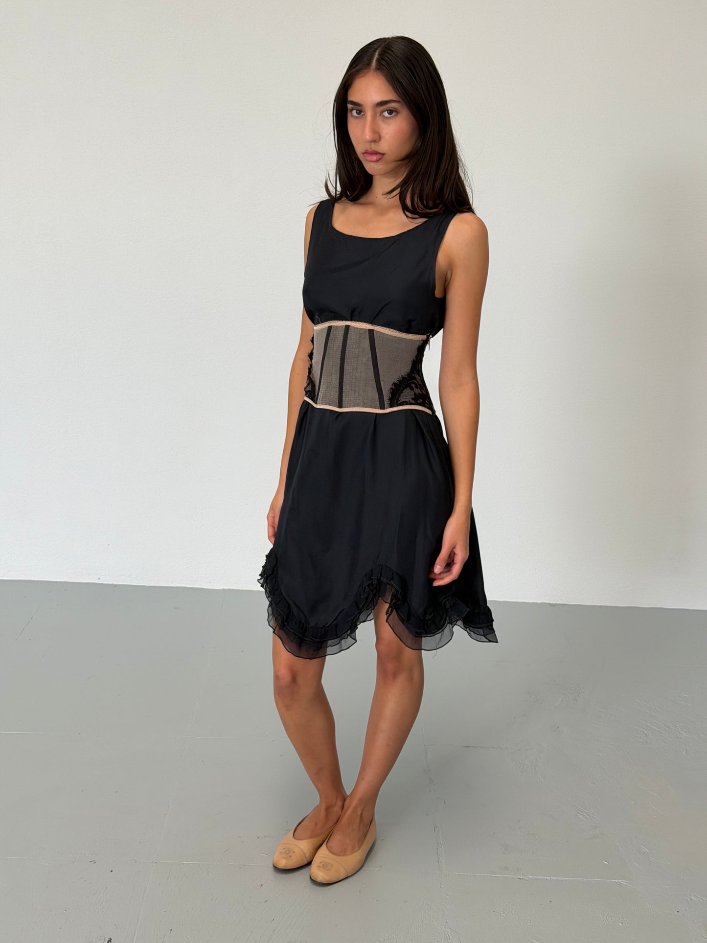 yigal azrouël silk sleeveless dress