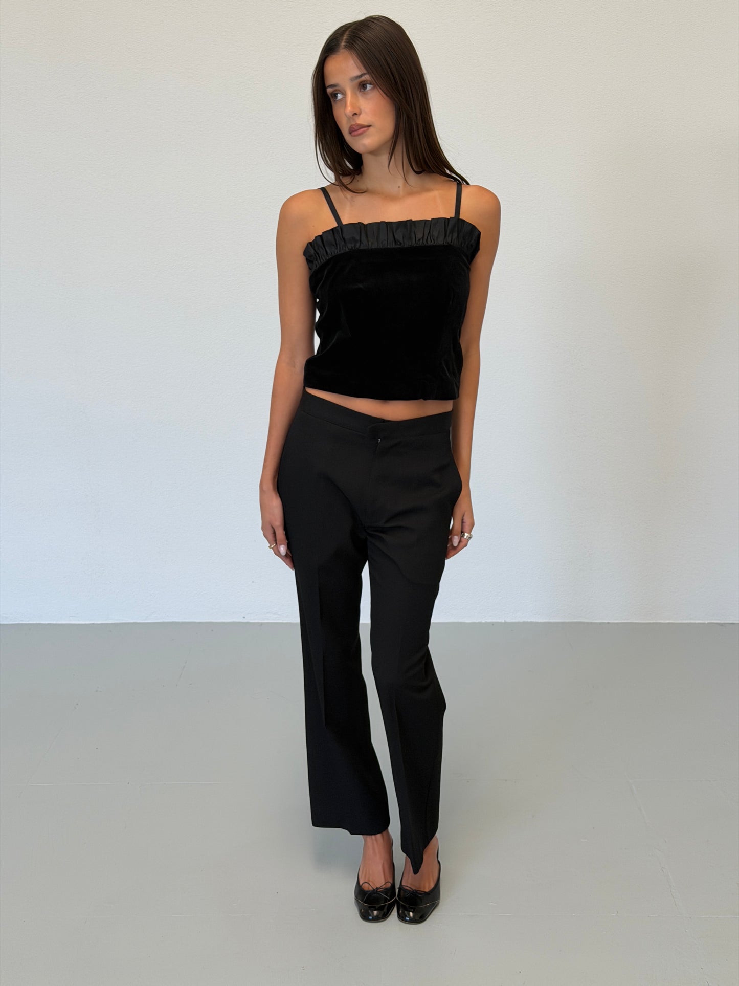 yves saint laurent 1980s velvet bustier