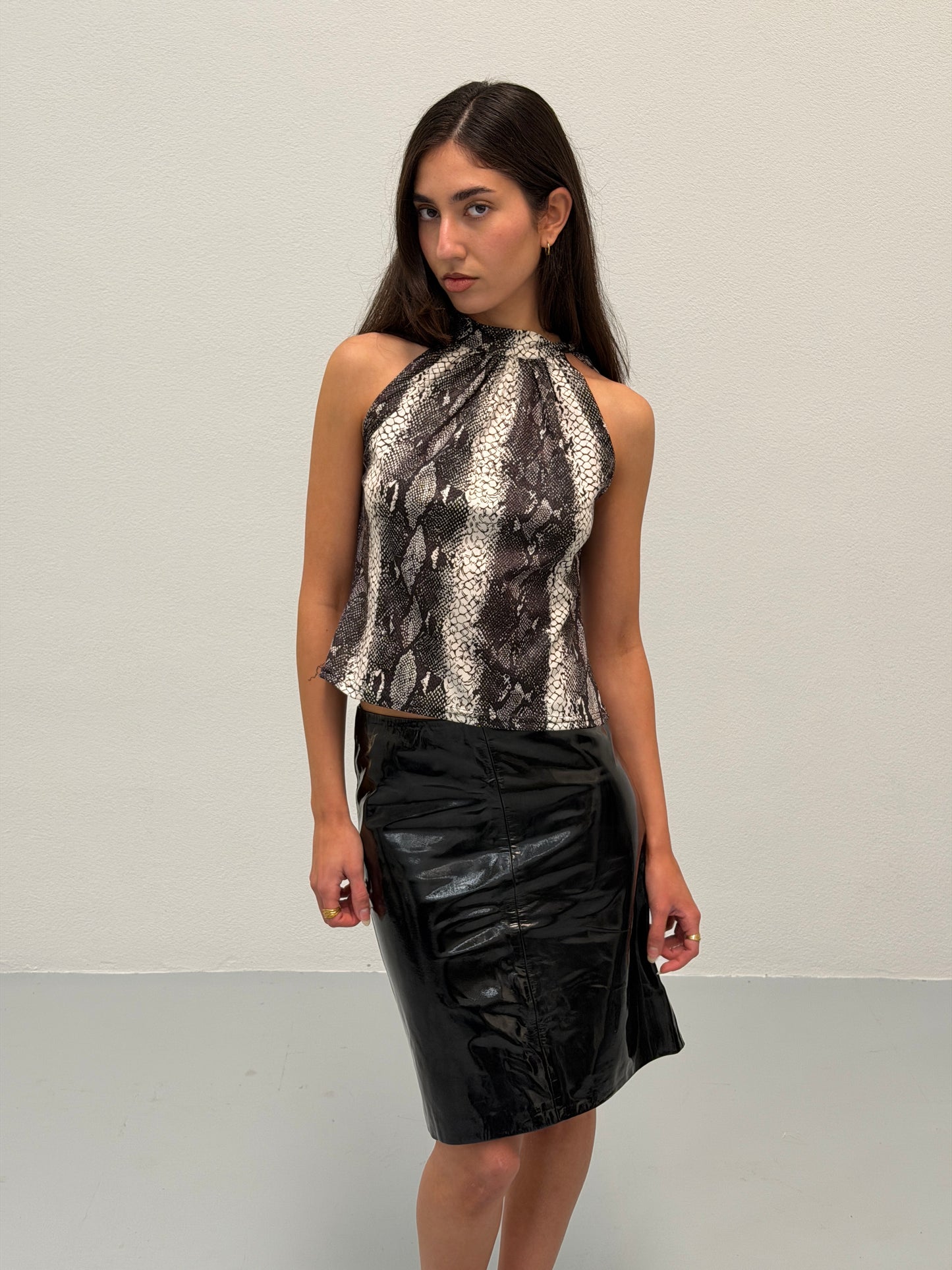 gucci spring summer 2000 snakeskin halter