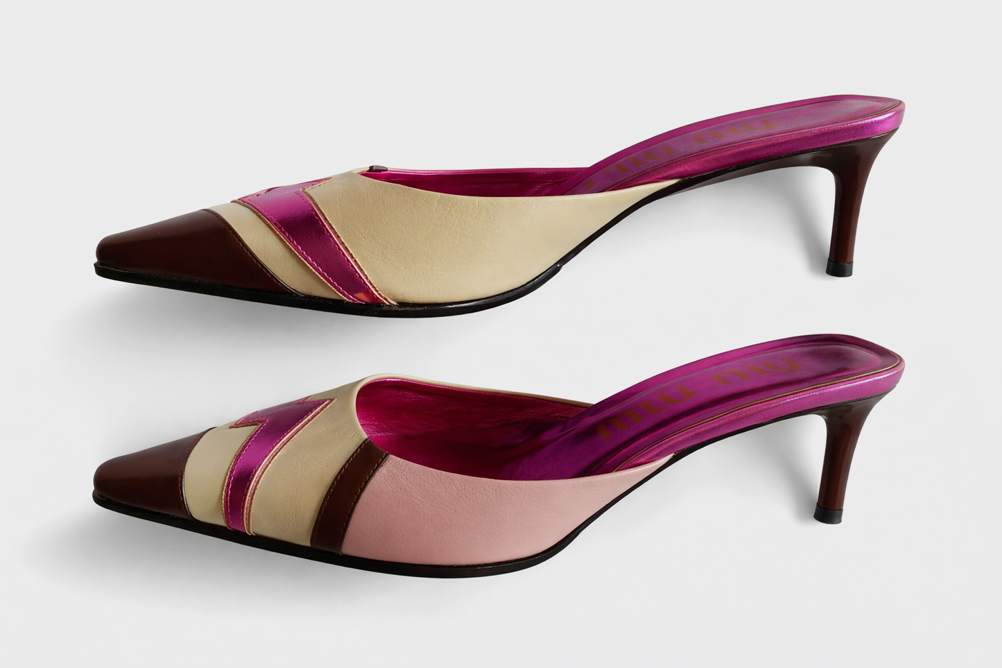 (rare) miu miu spring summer 2000 lightning bolt heels