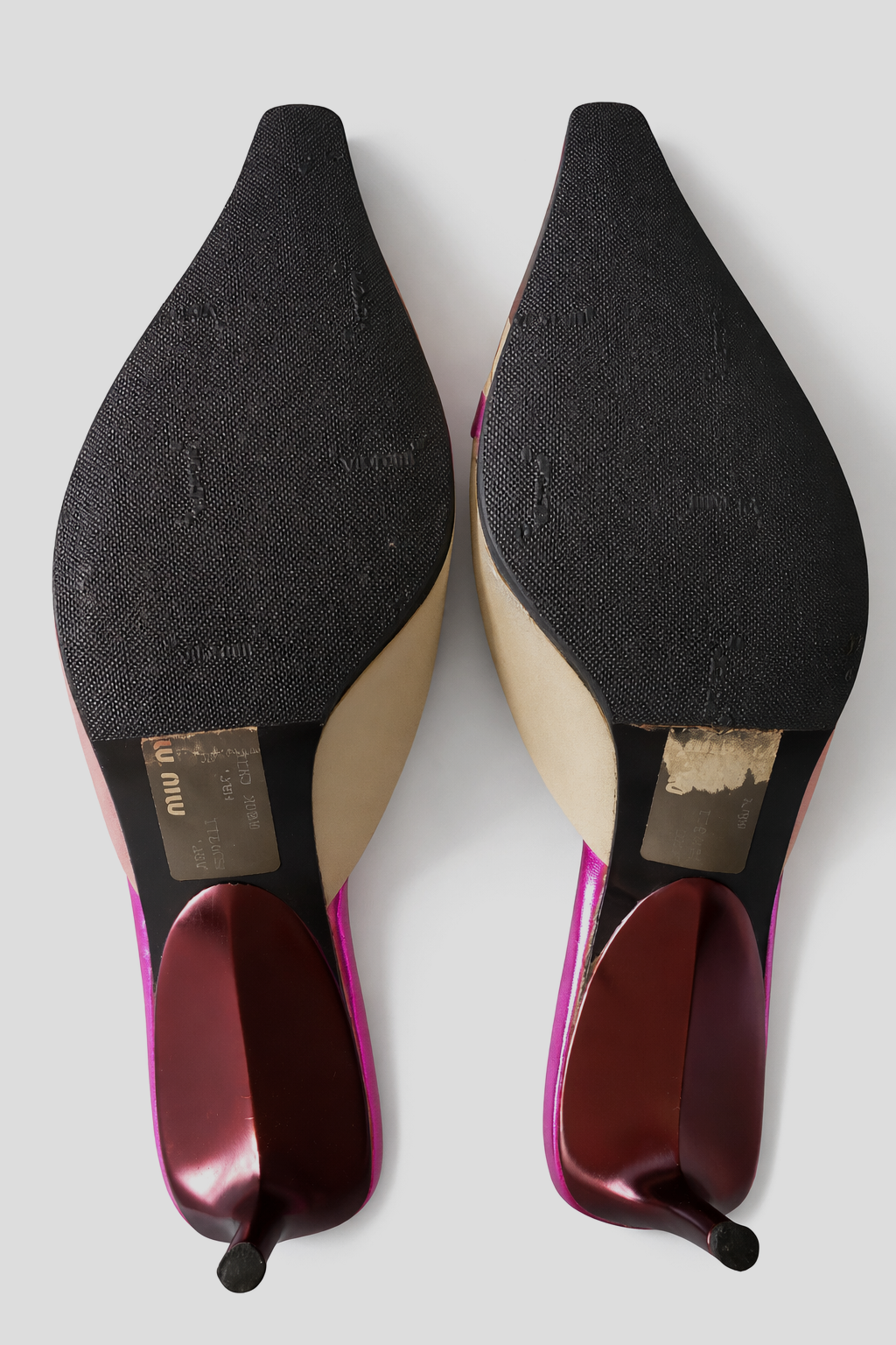 (rare) miu miu spring summer 2000 lightning bolt heels