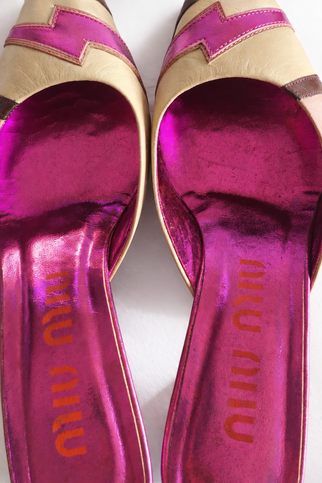 (rare) miu miu spring summer 2000 lightning bolt heels