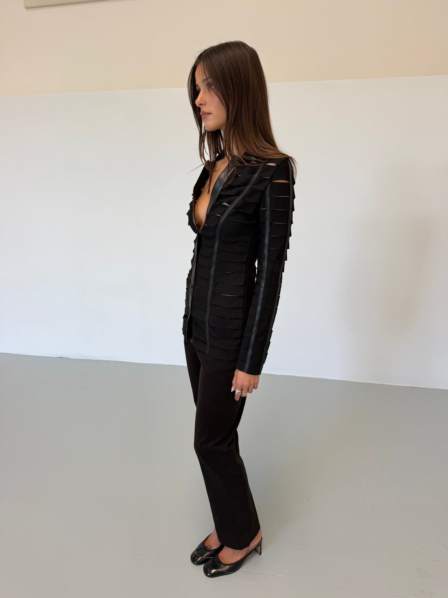 tomaso stefanelli 2000s cut-out jacket