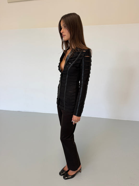 tomaso stefanelli 2000s cut-out jacket