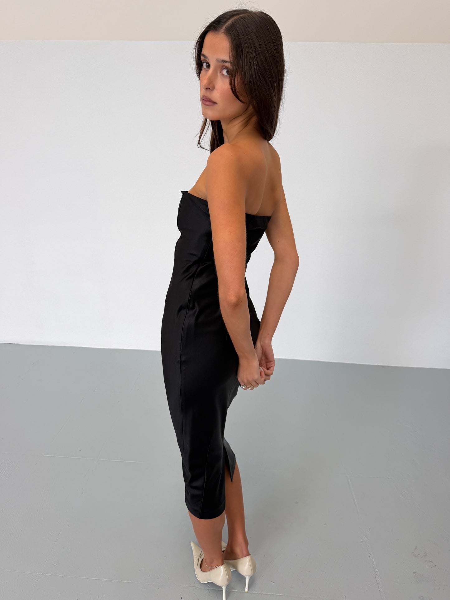 narciso rodriguez 1990s silk dress