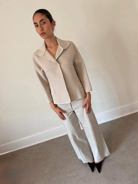 narciso rodriguez 90s structured jacket