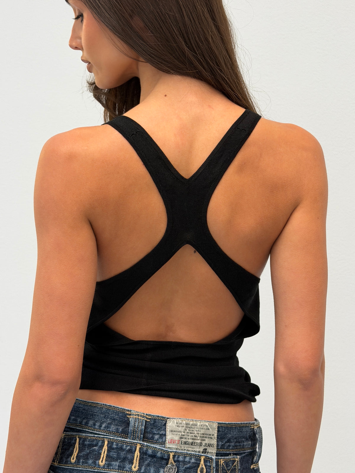 gucci by tom ford 1990s racer back top