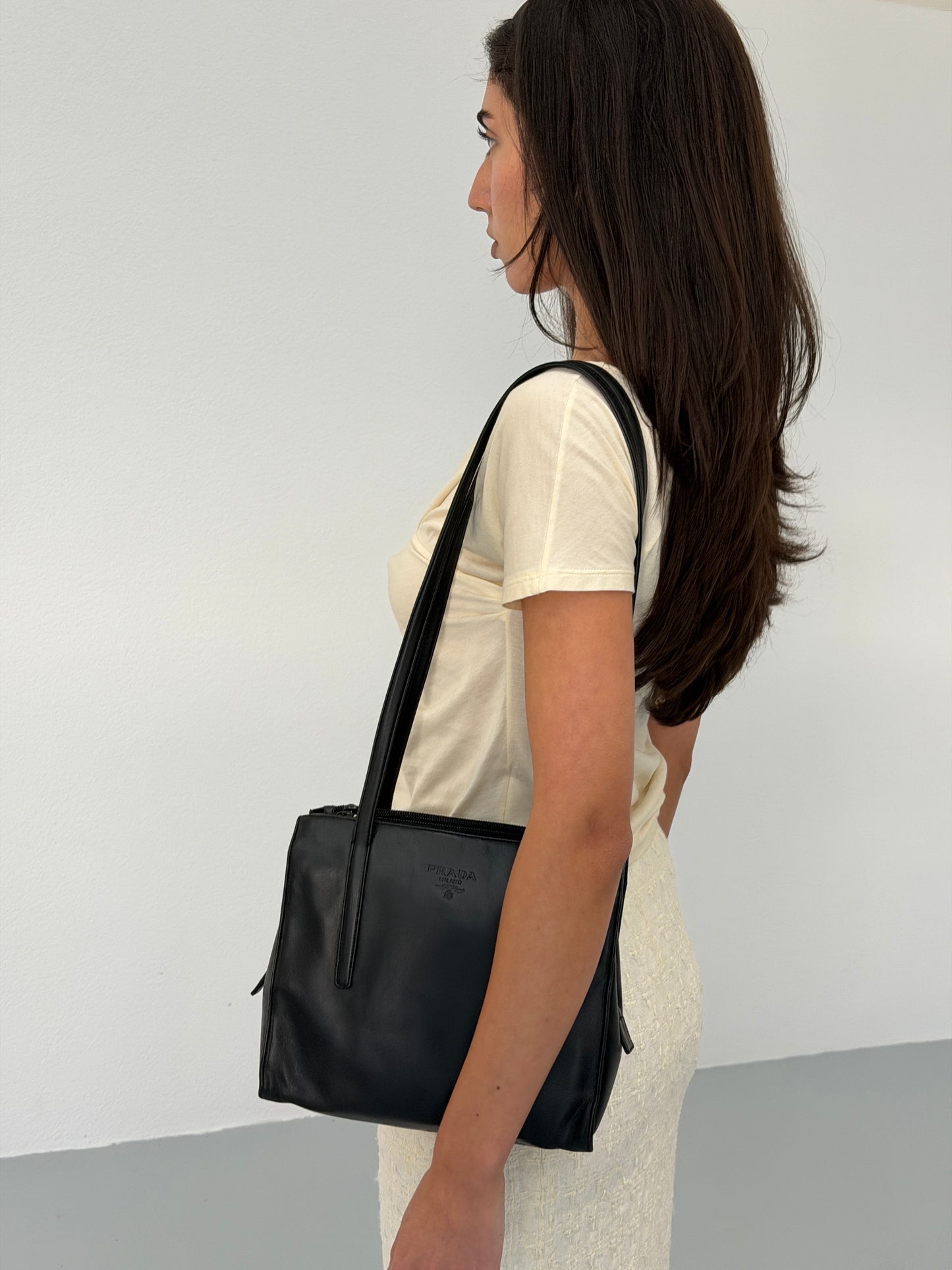 (rare) prada fall 1995 spazzolato bag