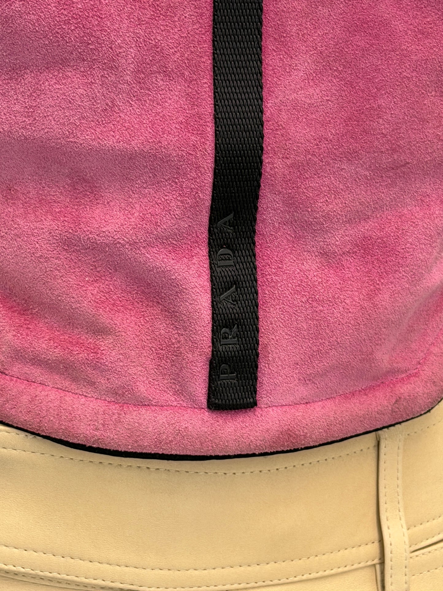 (rare) prada fall winter 1999 suede corset