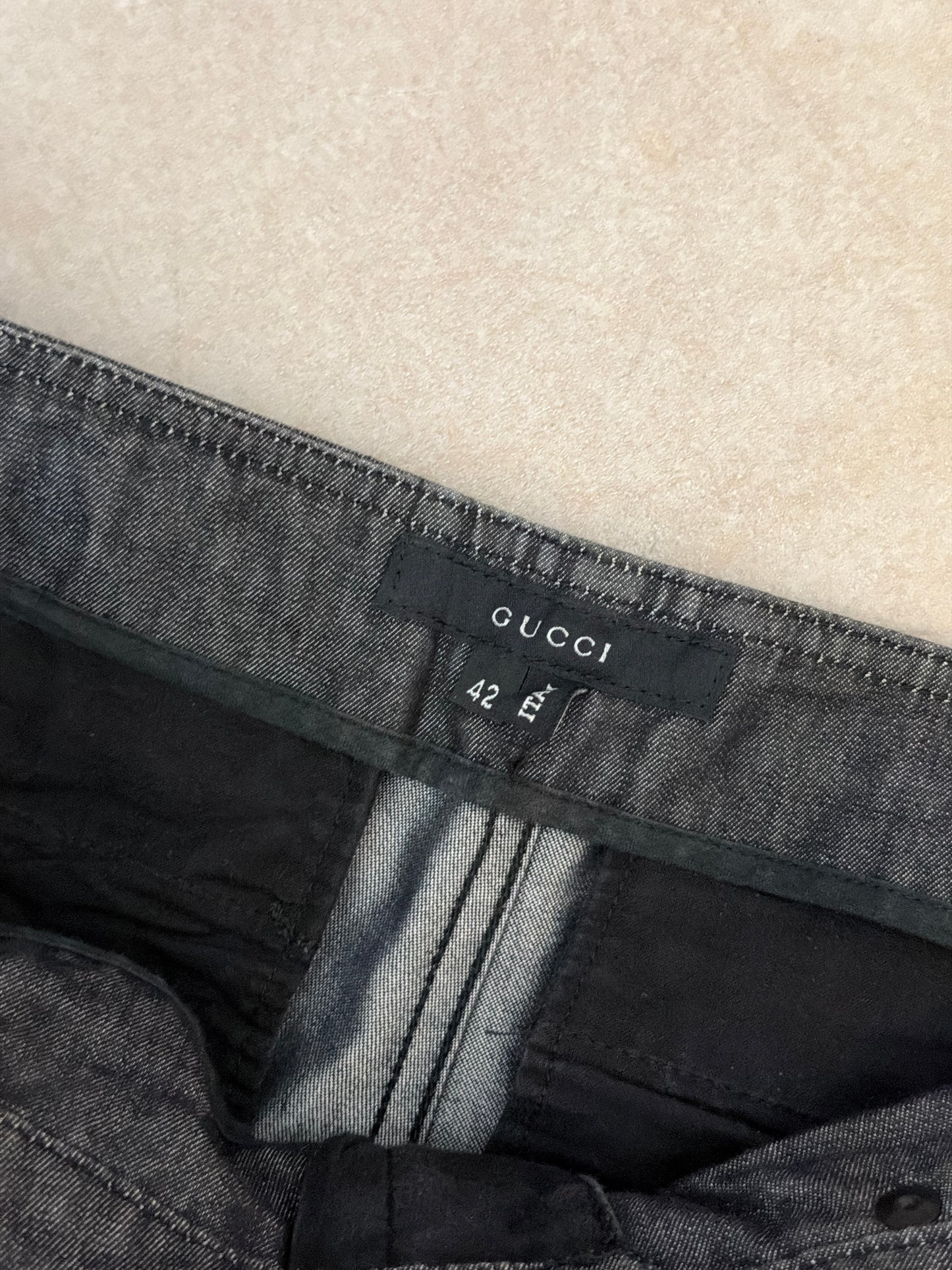 90s gucci by tom ford cut out trousers