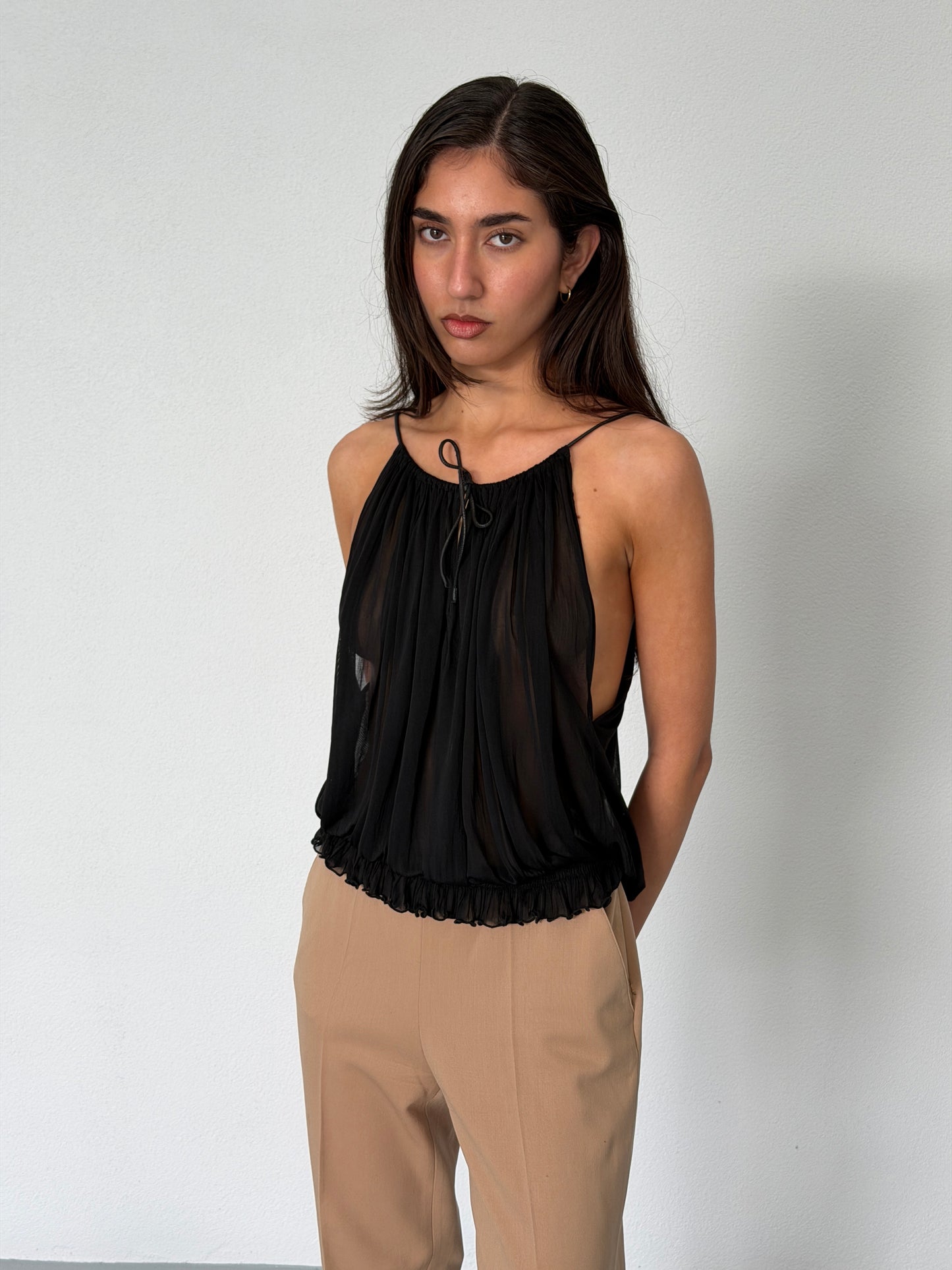 gucci by tom ford spring summer 2002 pleated camisole