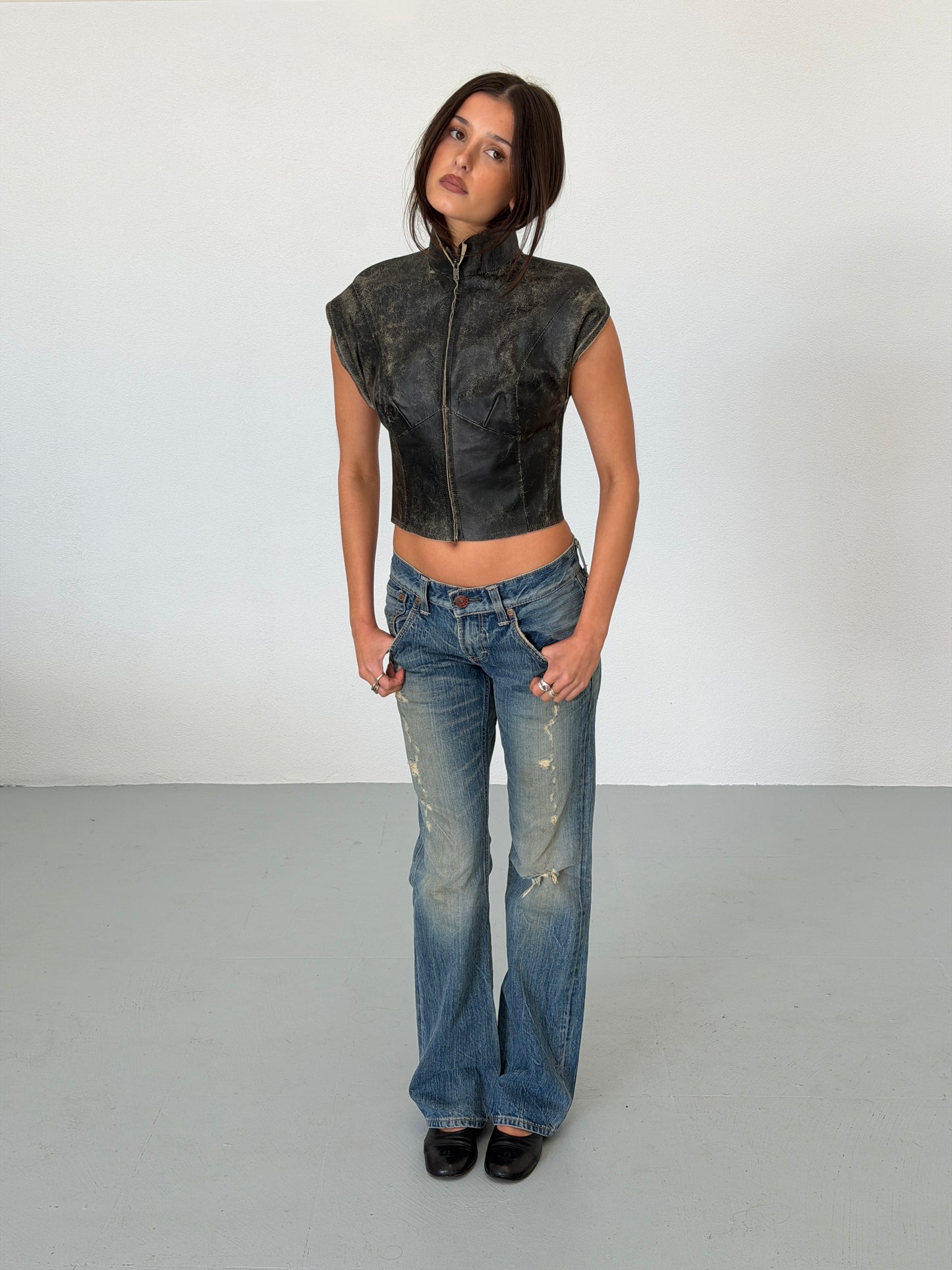 maison margiela spring summer 2012 leather vest